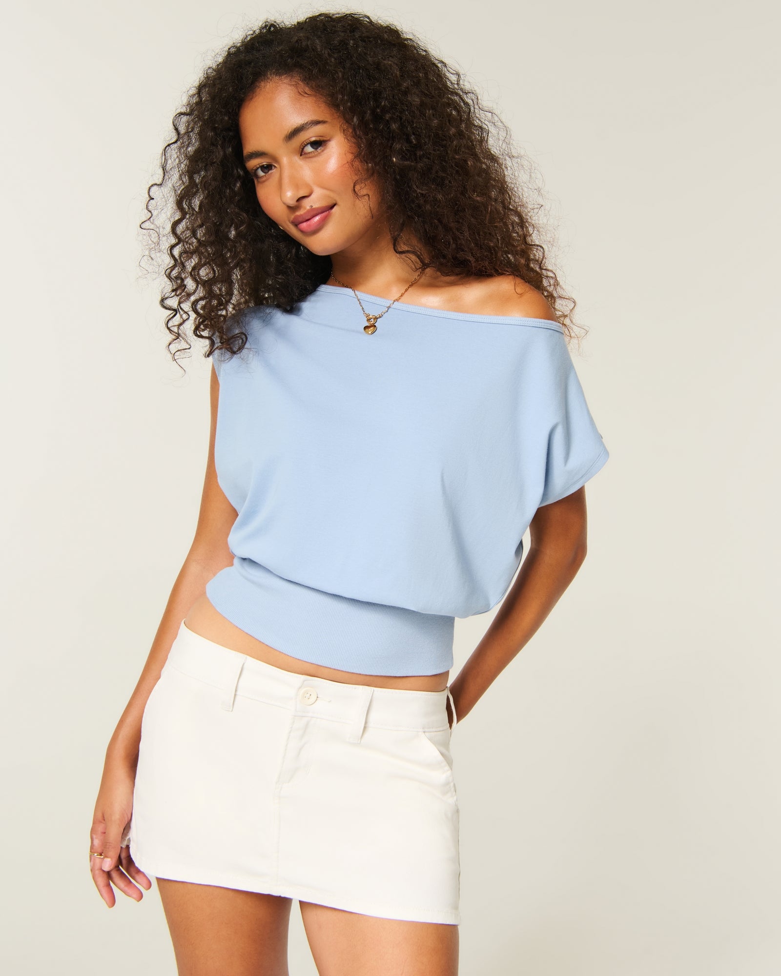 Hollister Banded Off-the-Shoulder Top