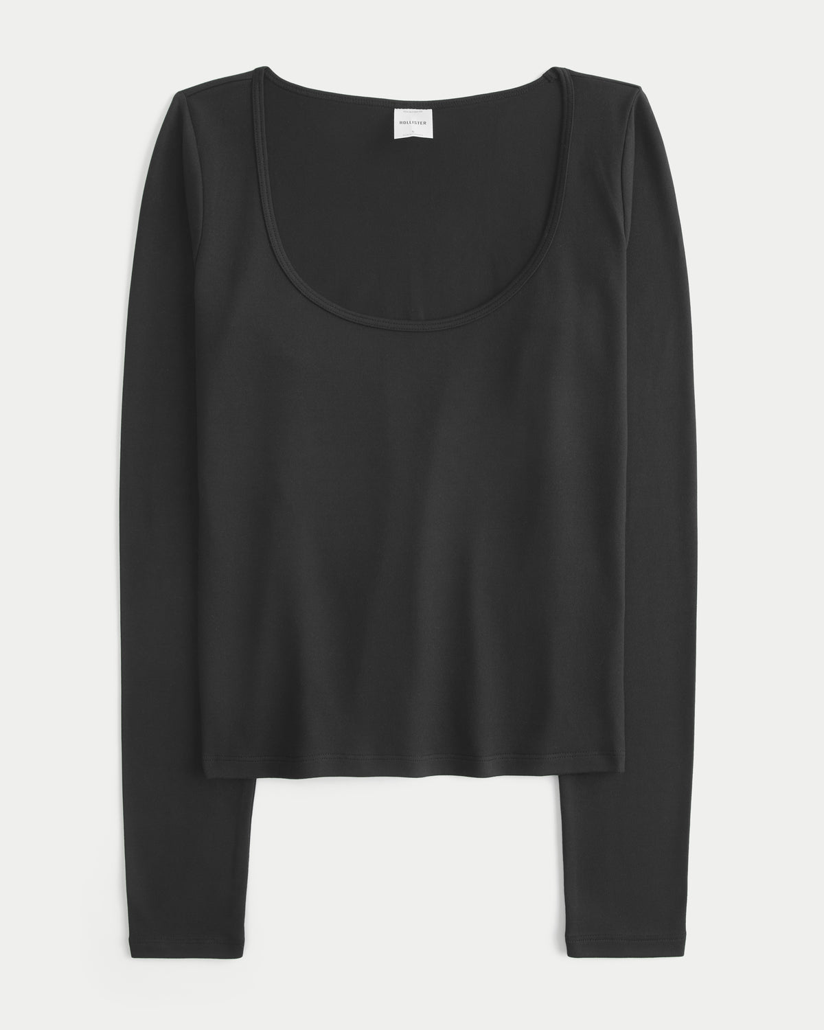 Hollister Long-Sleeve Soft Seamless Fabric Scoop T-Shirt