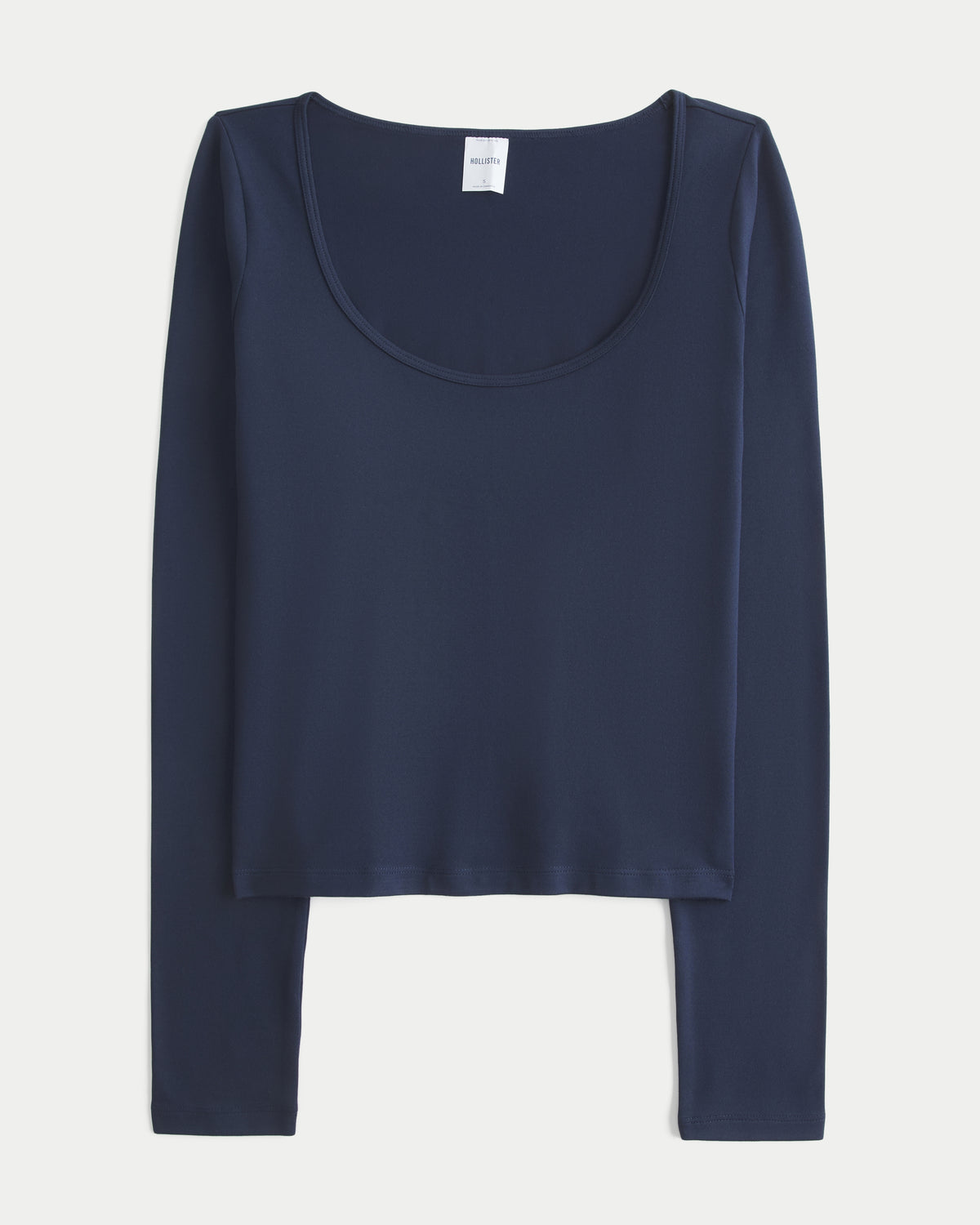Hollister Long-Sleeve Soft Seamless Fabric Scoop T-Shirt