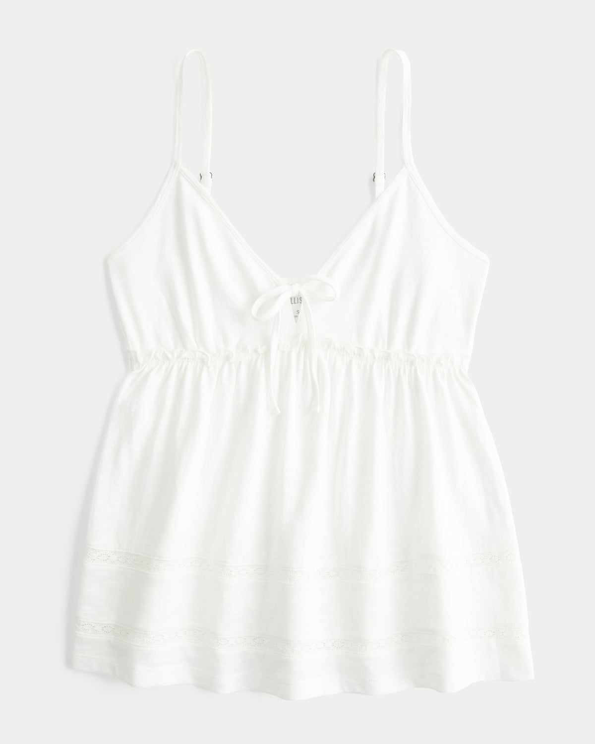 Hollister Tie Front Babydoll Top