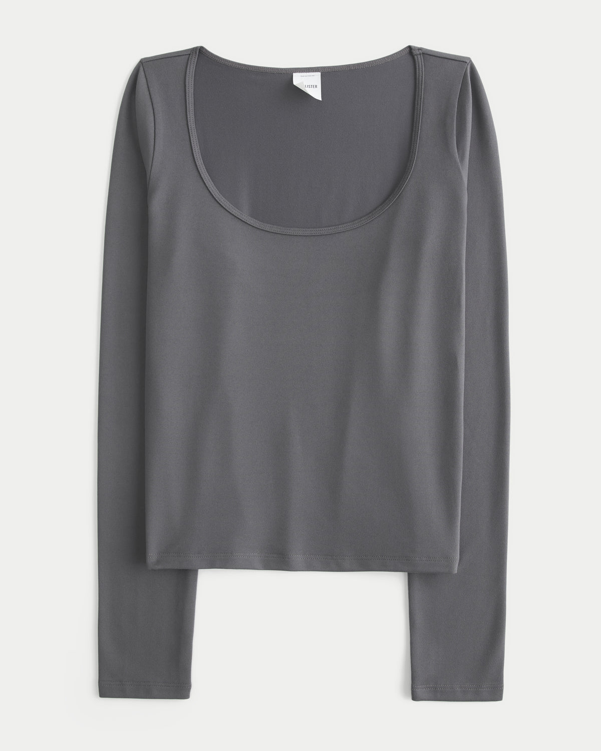 Hollister Long-Sleeve Soft Seamless Fabric Scoop T-Shirt