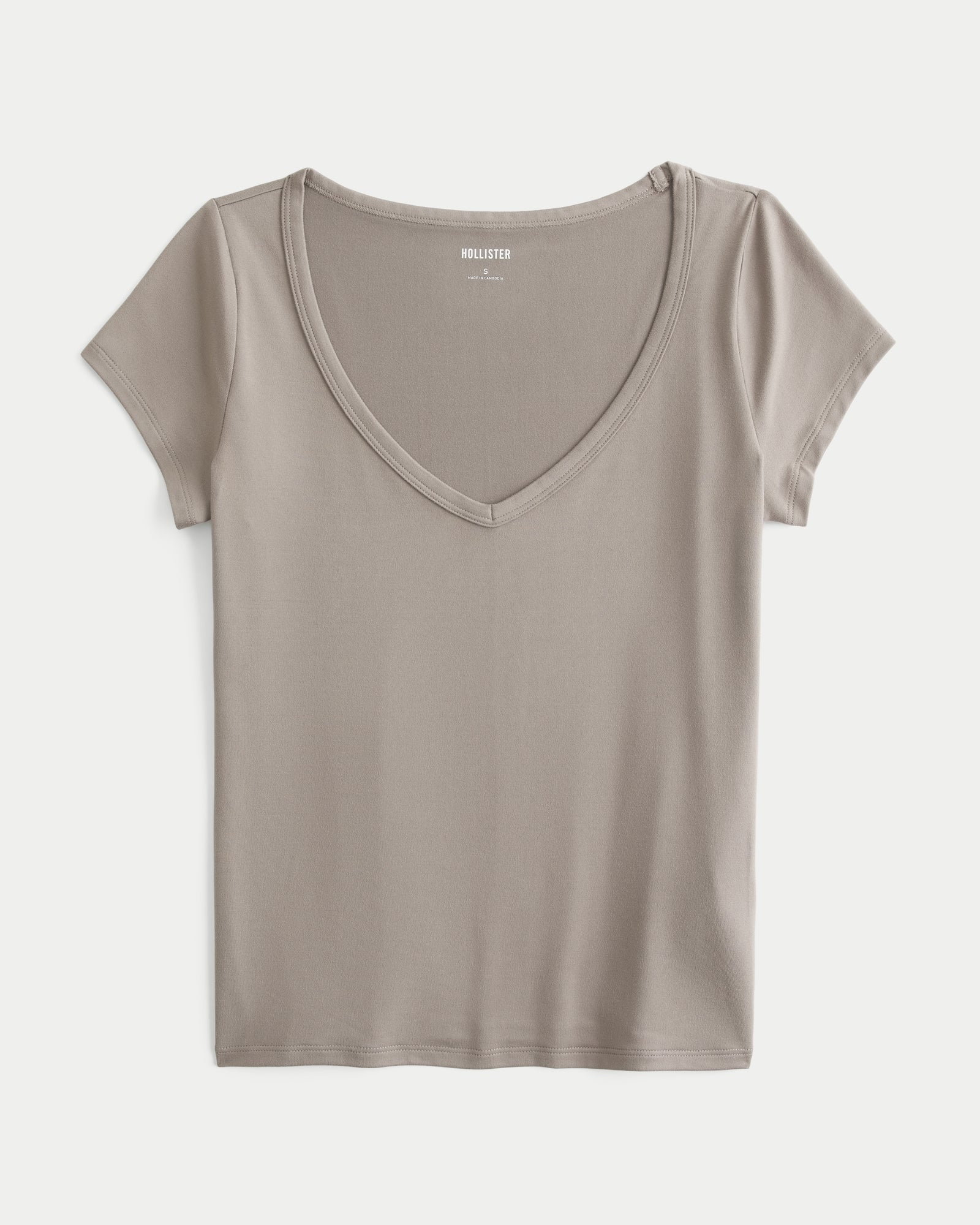 Hollister Smooth Seamless Fabric V-Neck T-Shirt