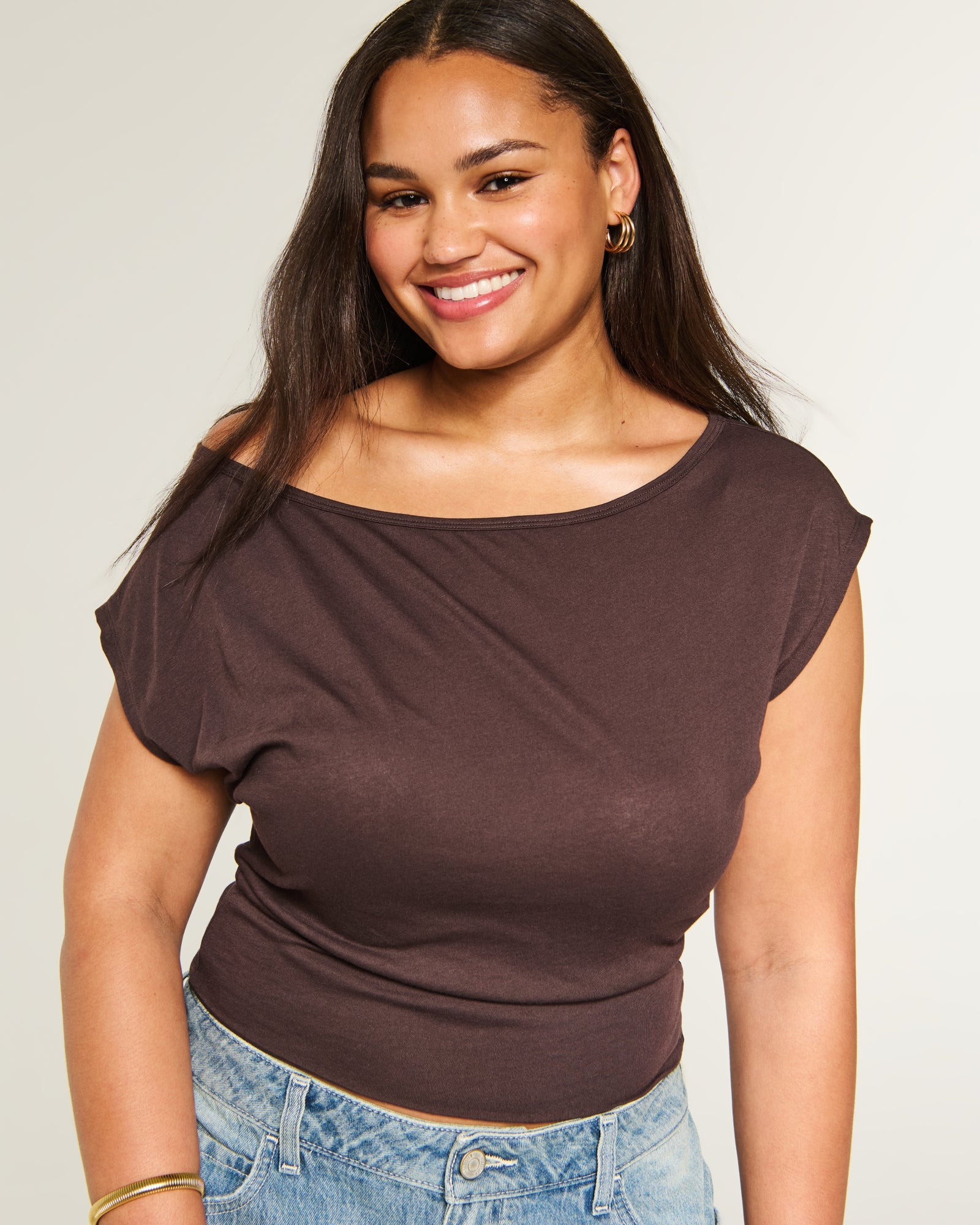 Hollister Banded Off-the-Shoulder Top