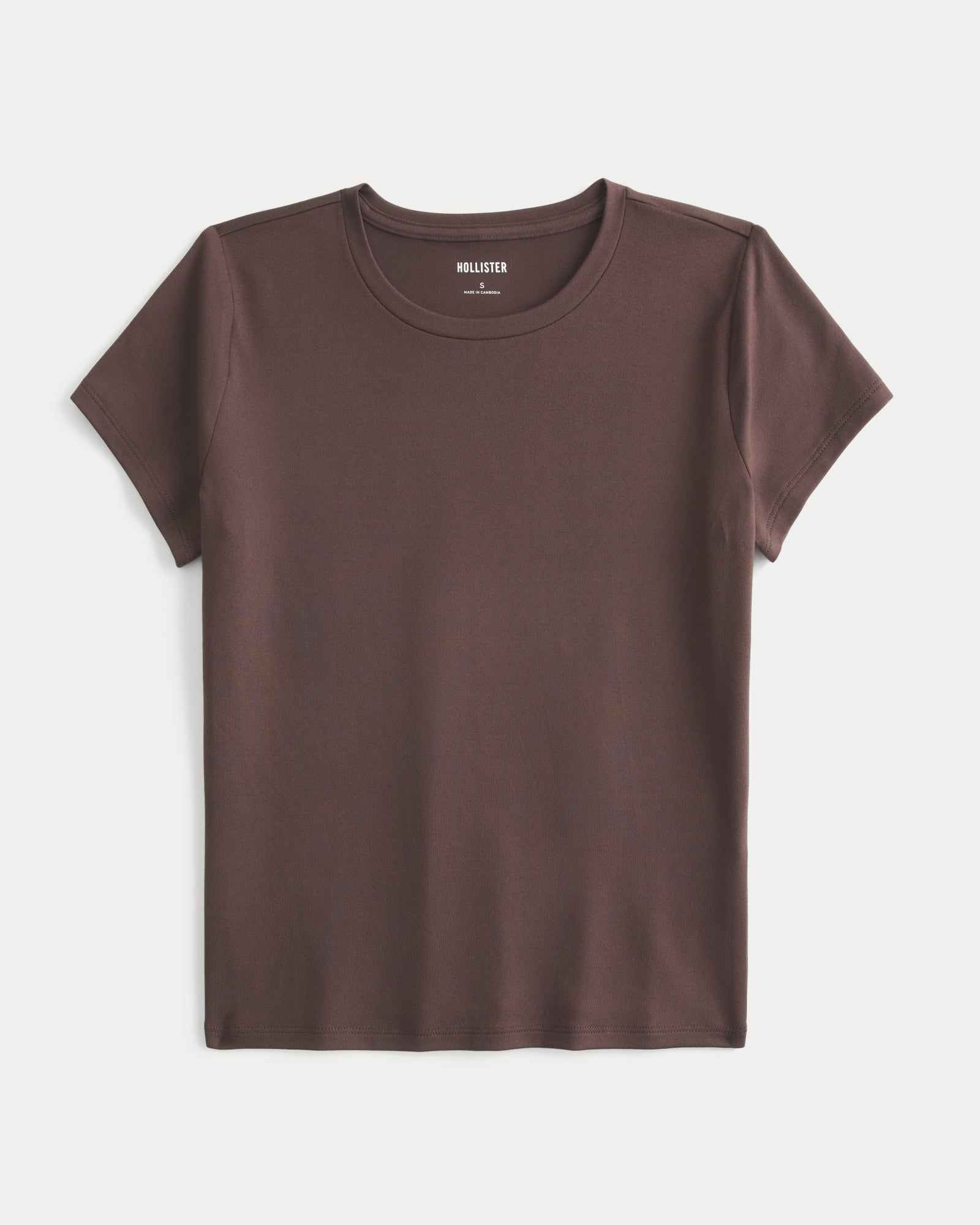 Hollister Smooth Seamless Fabric Crew Baby Tee