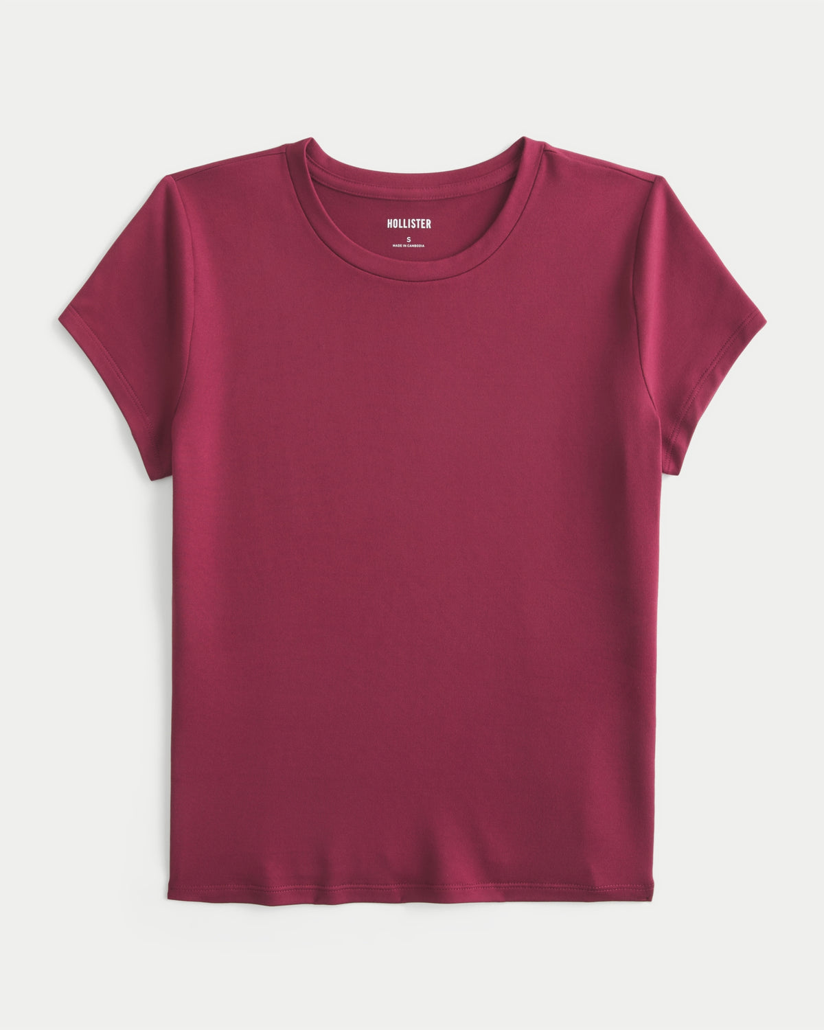 Hollister Smooth Seamless Fabric Crew Baby Tee