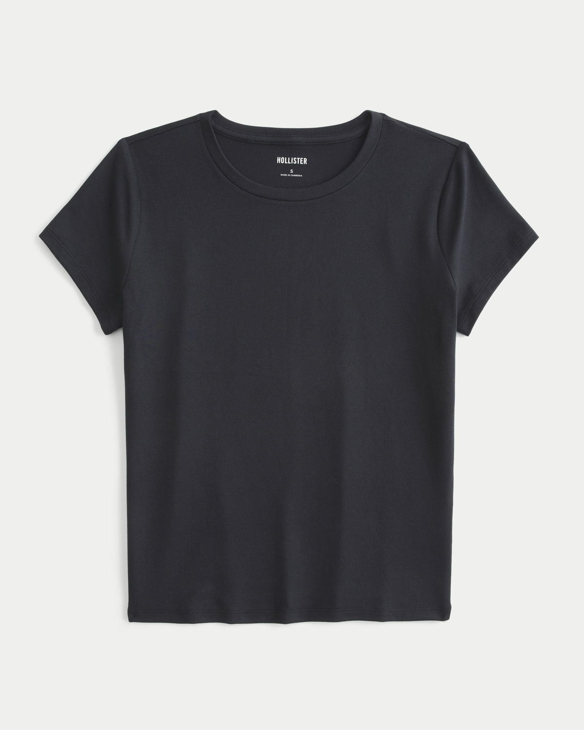Hollister Smooth Seamless Fabric Crew Baby Tee