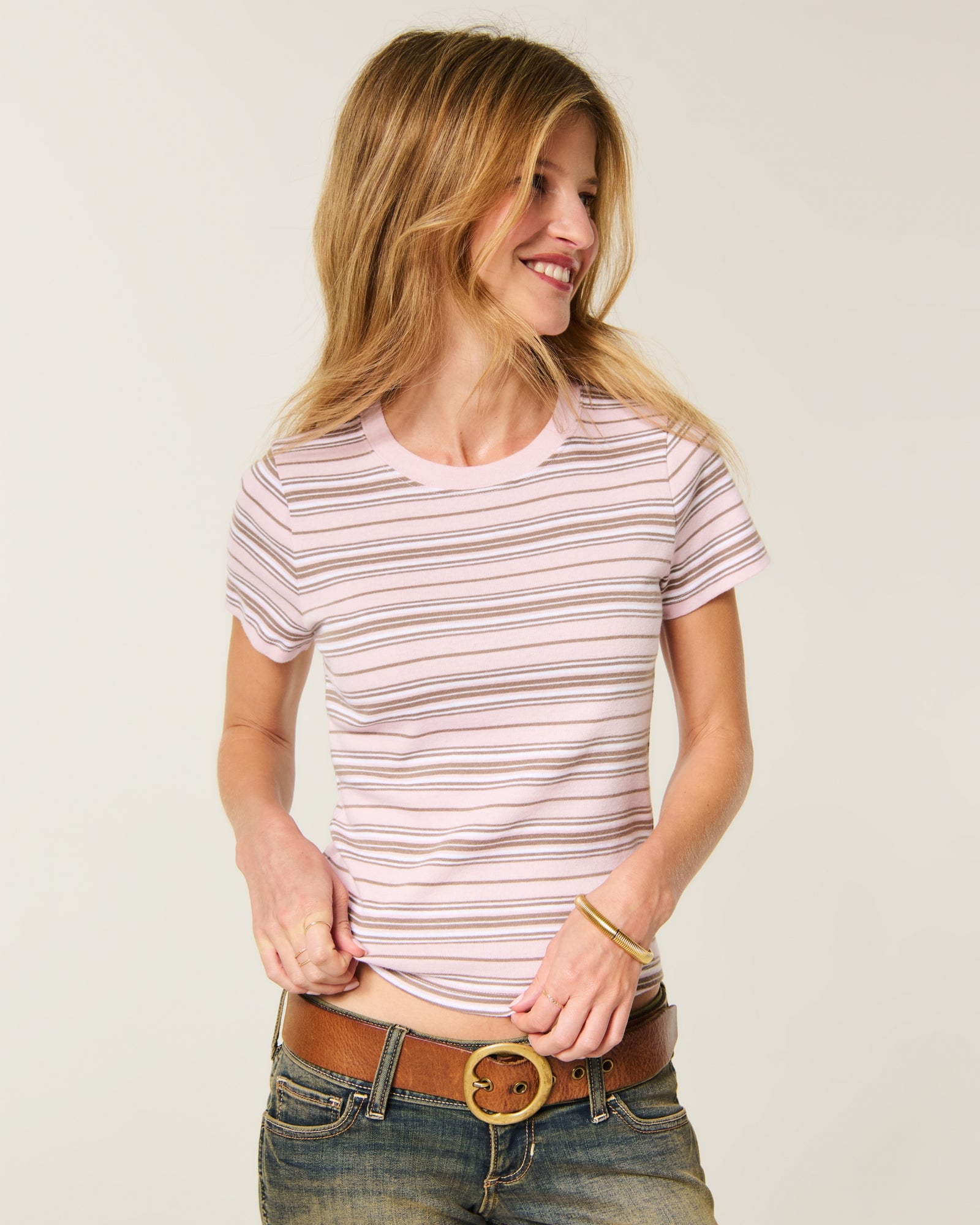 Hollister Cotton Crew Baby Tee
