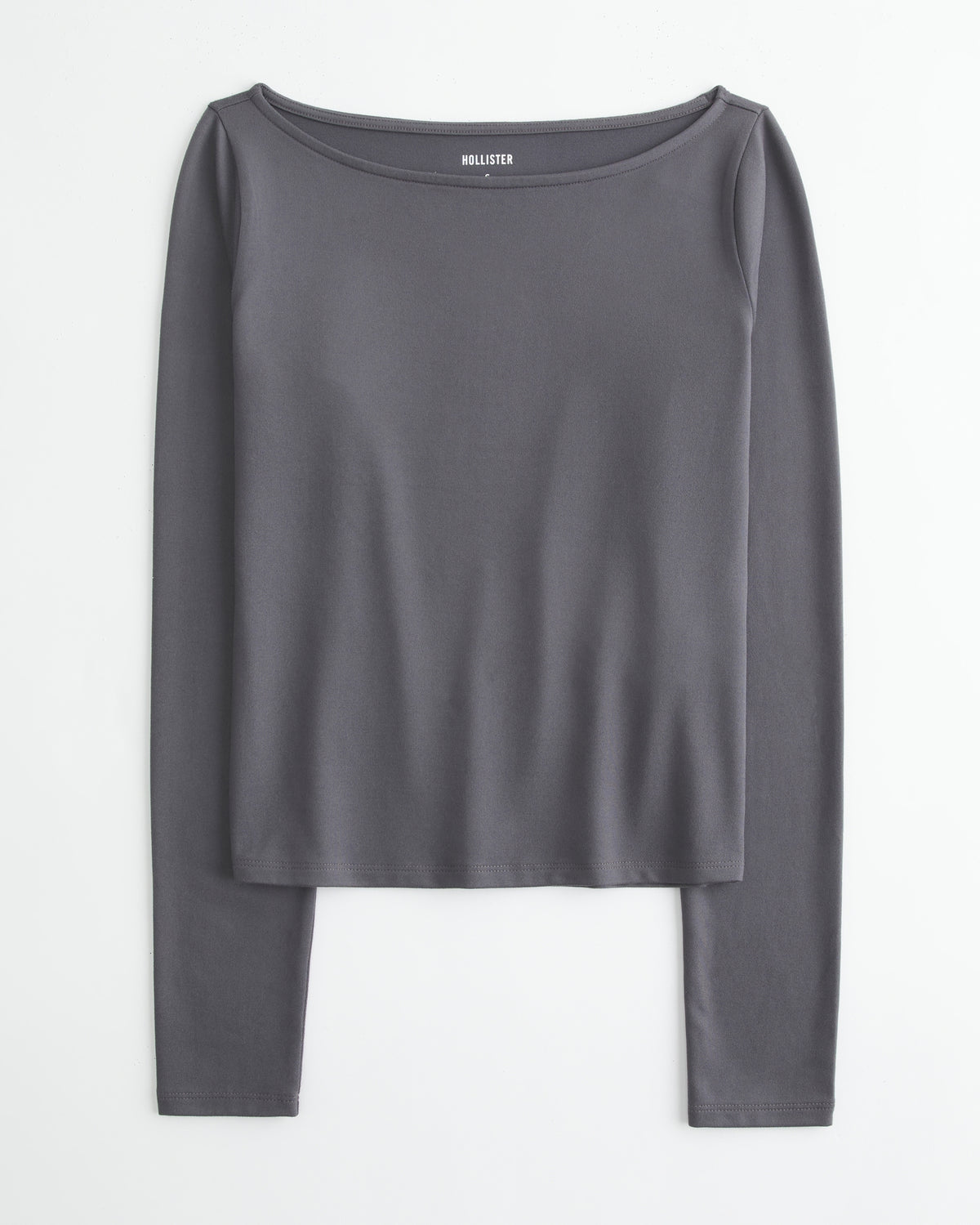 Hollister Soft Stretch Seamless Fabric Slash-Neck Top