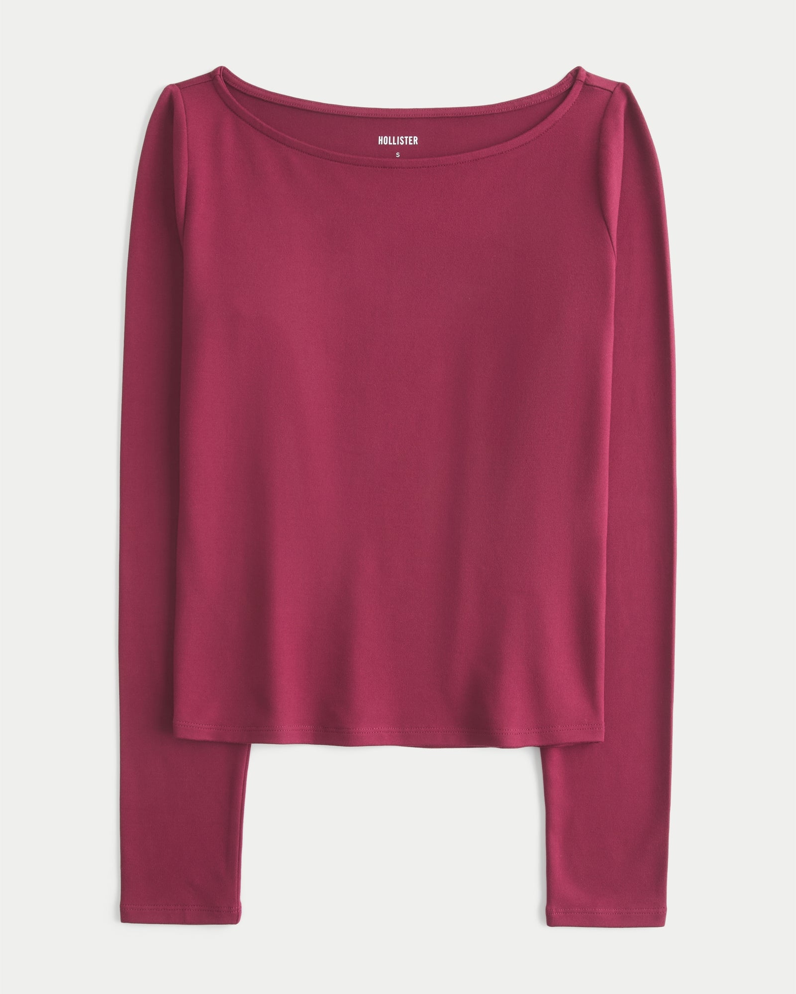 Hollister Soft Stretch Seamless Fabric Slash-Neck Top