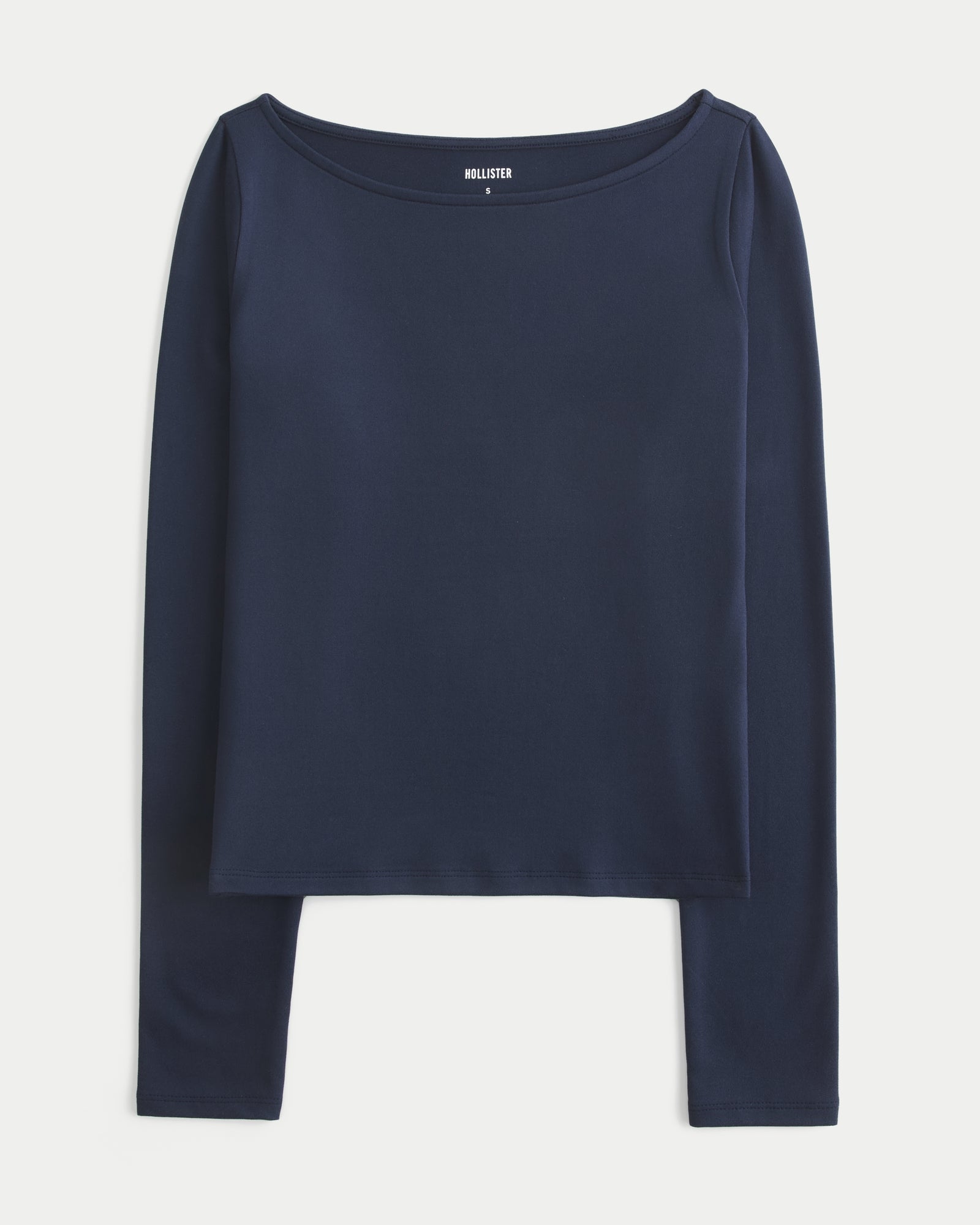 Hollister Soft Stretch Seamless Fabric Slash-Neck Top