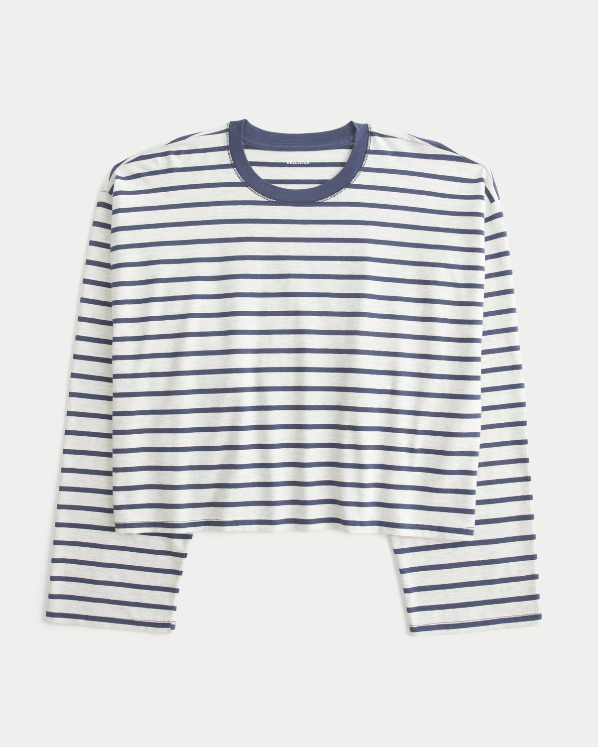 Hollister Boxy Long-Sleeve Crew T-Shirt