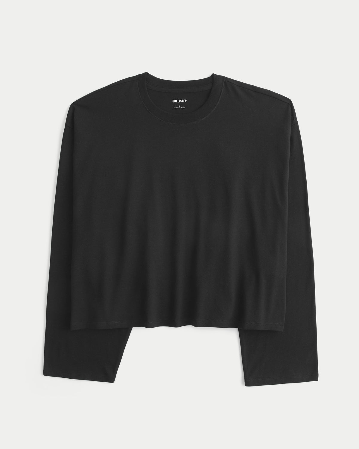 Hollister Boxy Long-Sleeve Crew T-Shirt