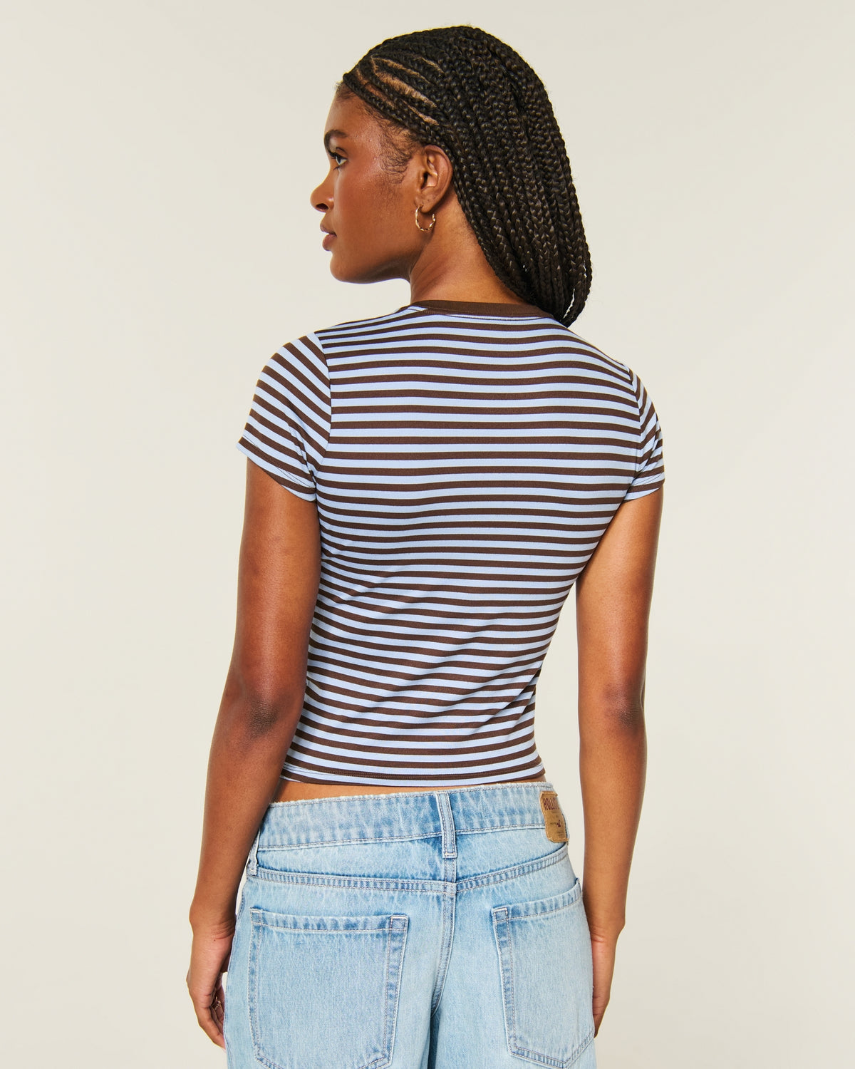 Hollister Smooth Seamless Fabric Crew Baby Tee