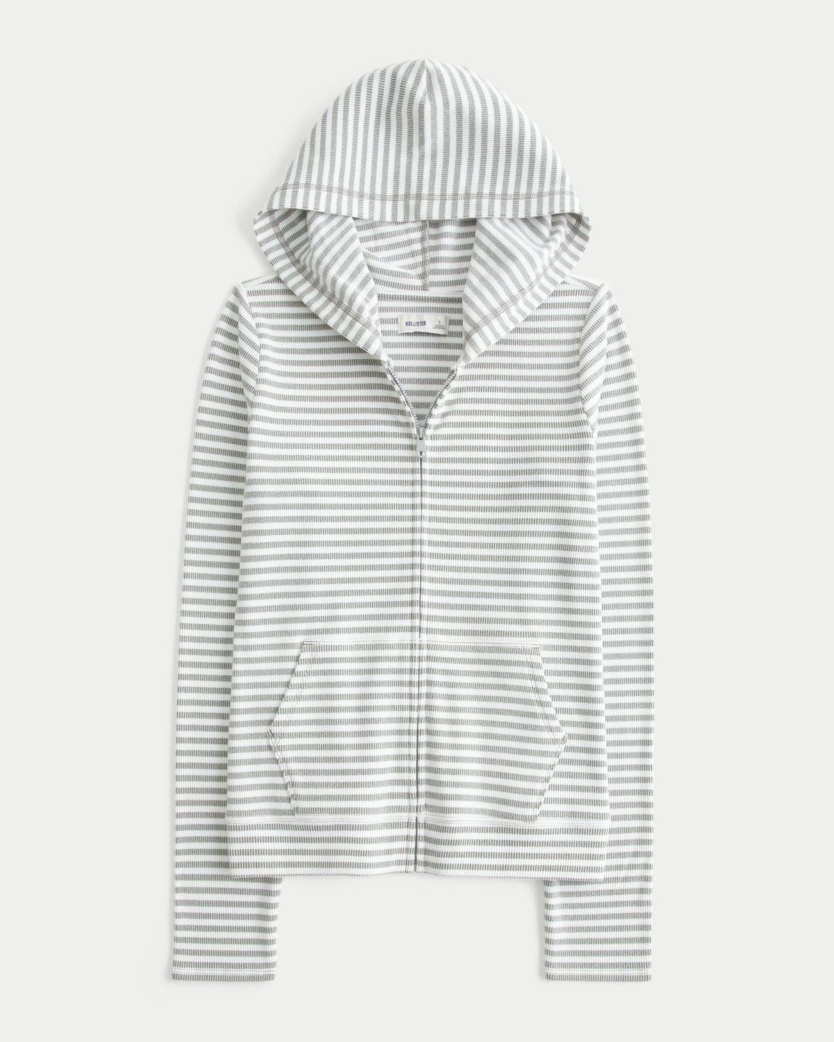 Hollister Seamless Fabric Zip-Up Hoodie