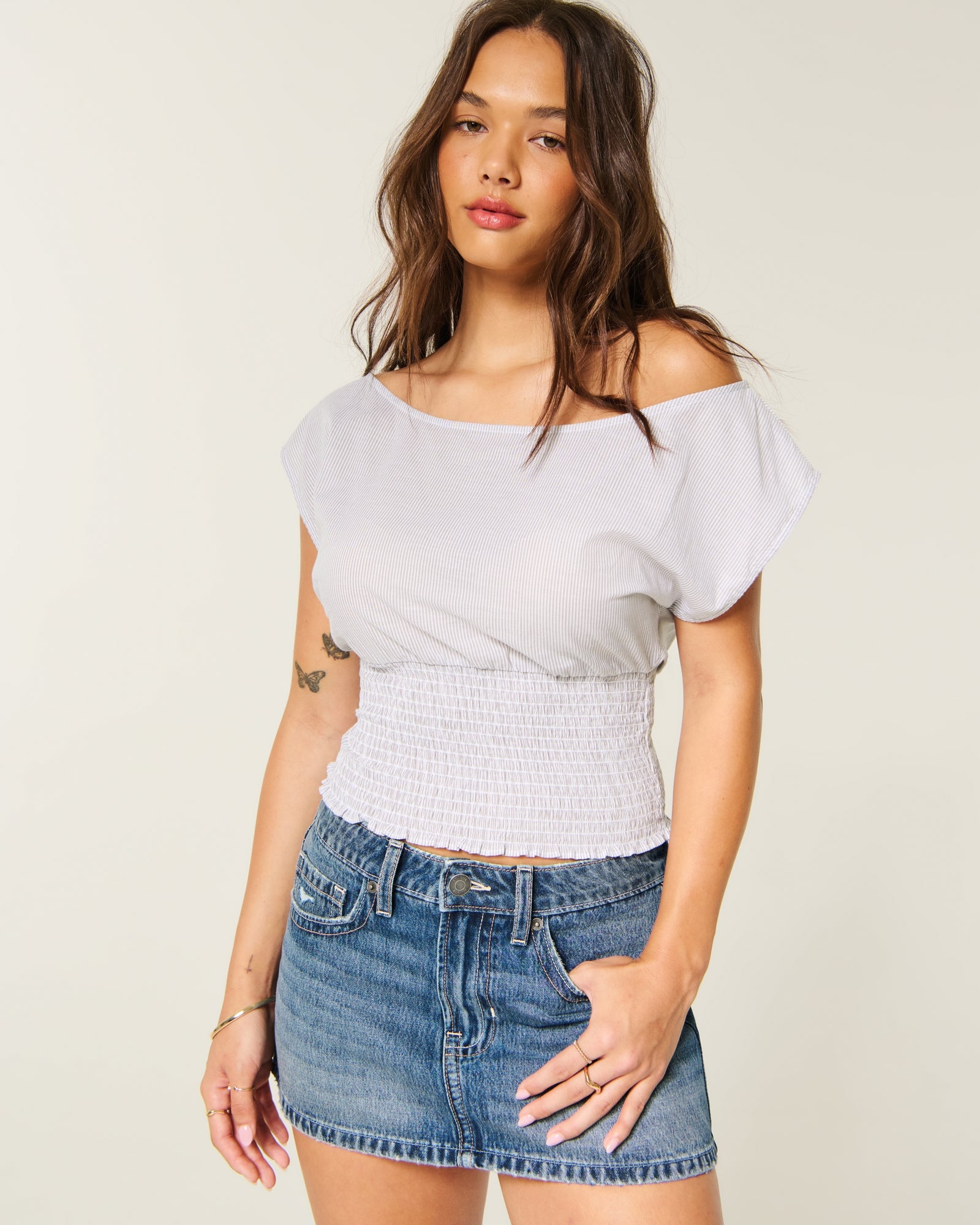Hollister Banded Off-the-Shoulder Top