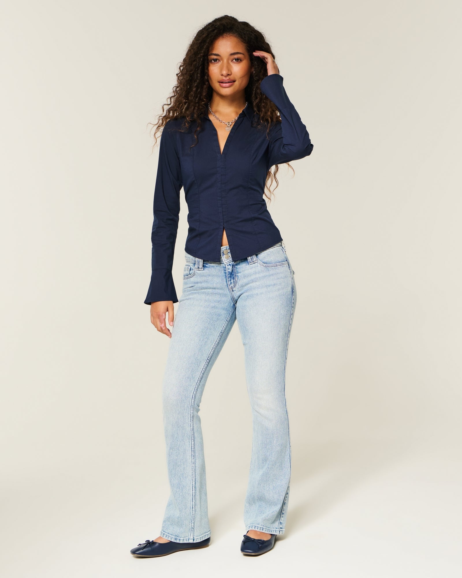 Hollister Bell Sleeve Shirt