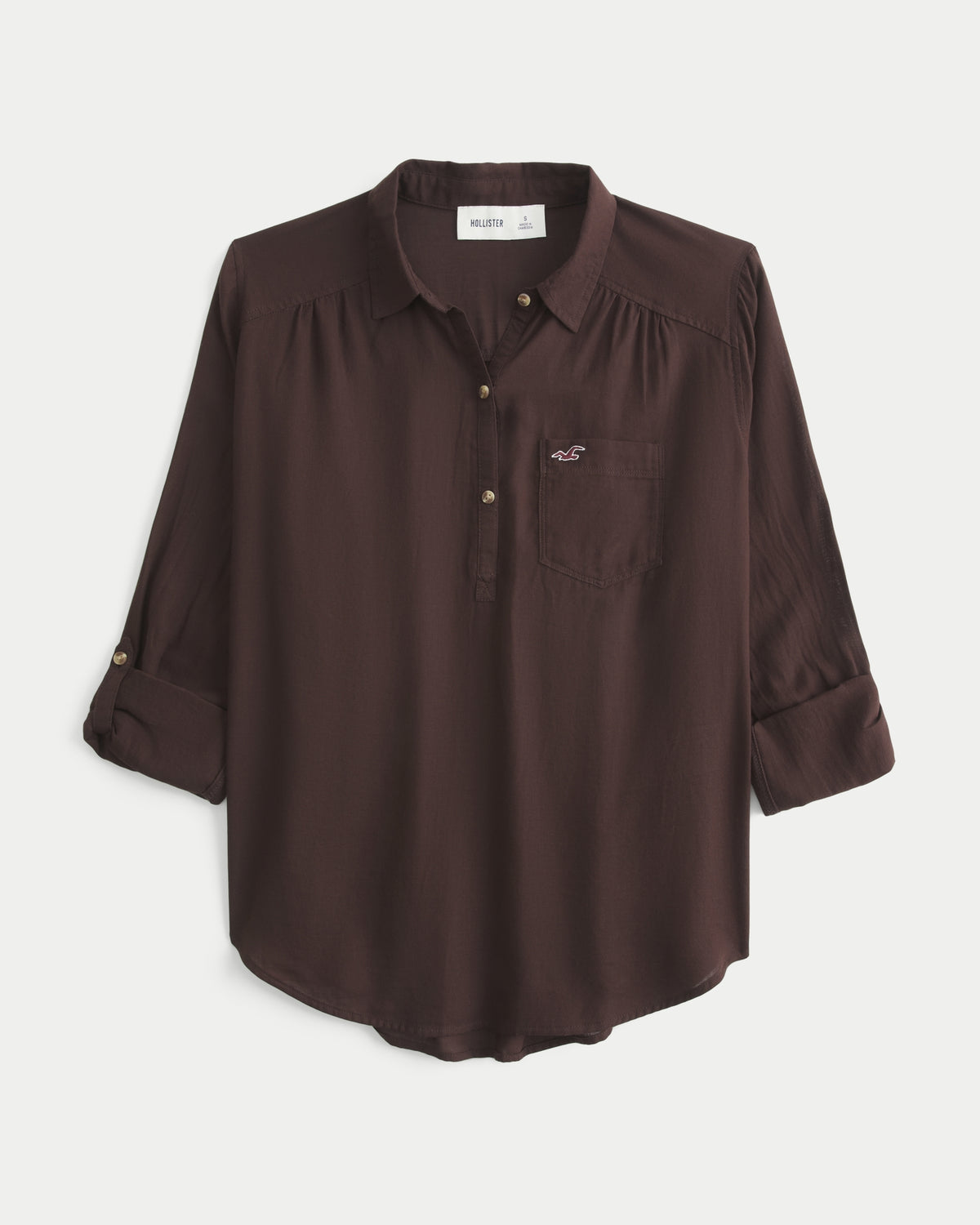 Hollister Easy Popover Shirt