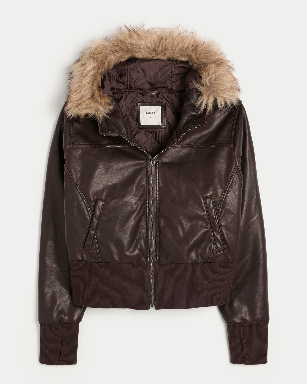 Hollister Hollister Peyton Faux Leather Jacket