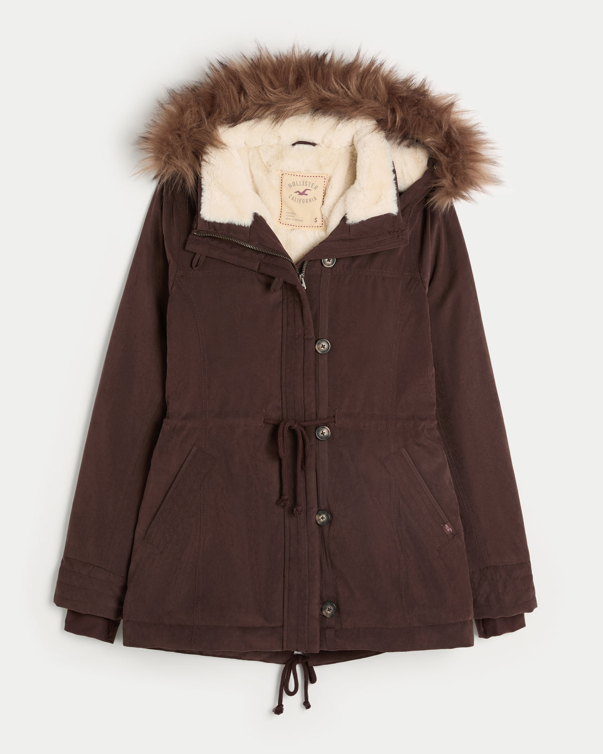 Hollister Faux Fur-Lined Parka
