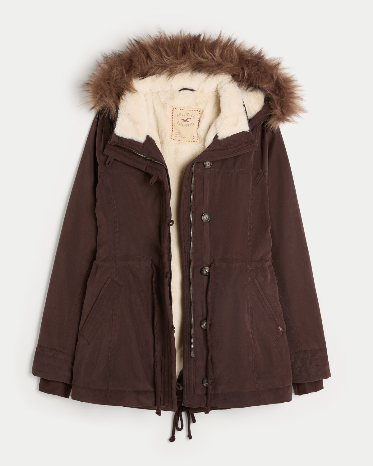 Hollister Faux Fur-Lined Parka