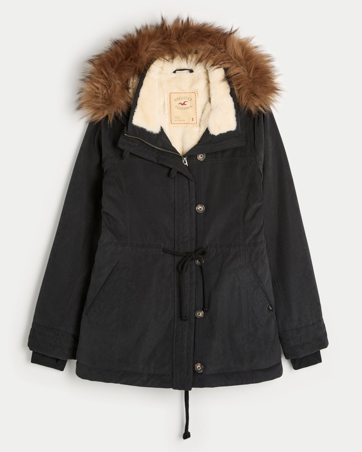 Hollister Faux Fur-Lined Parka