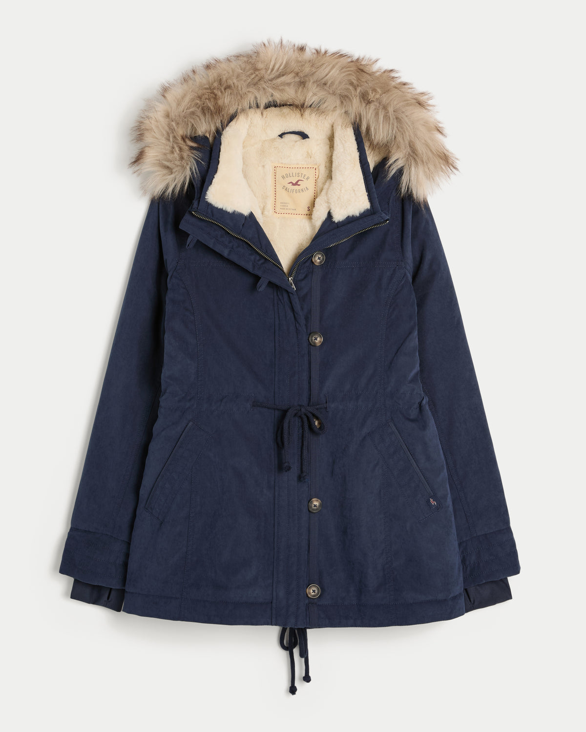 Hollister Faux Fur-Lined Parka