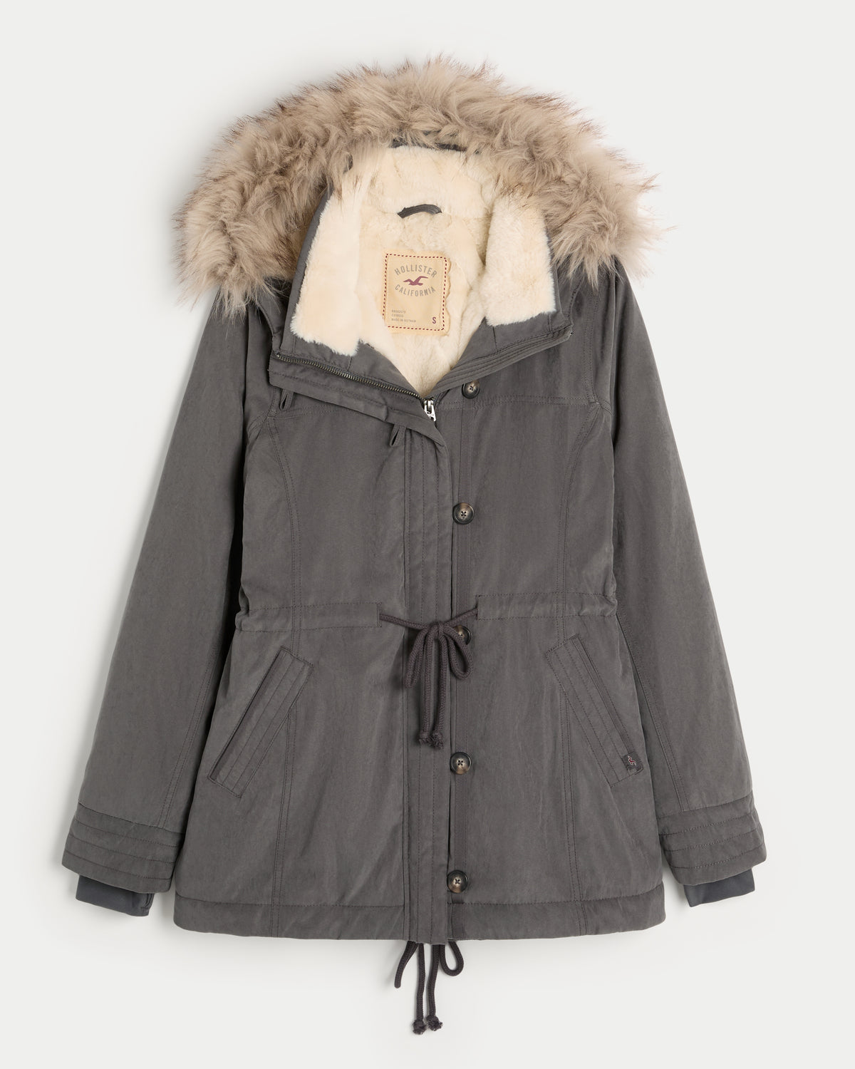 Hollister Faux Fur-Lined Parka