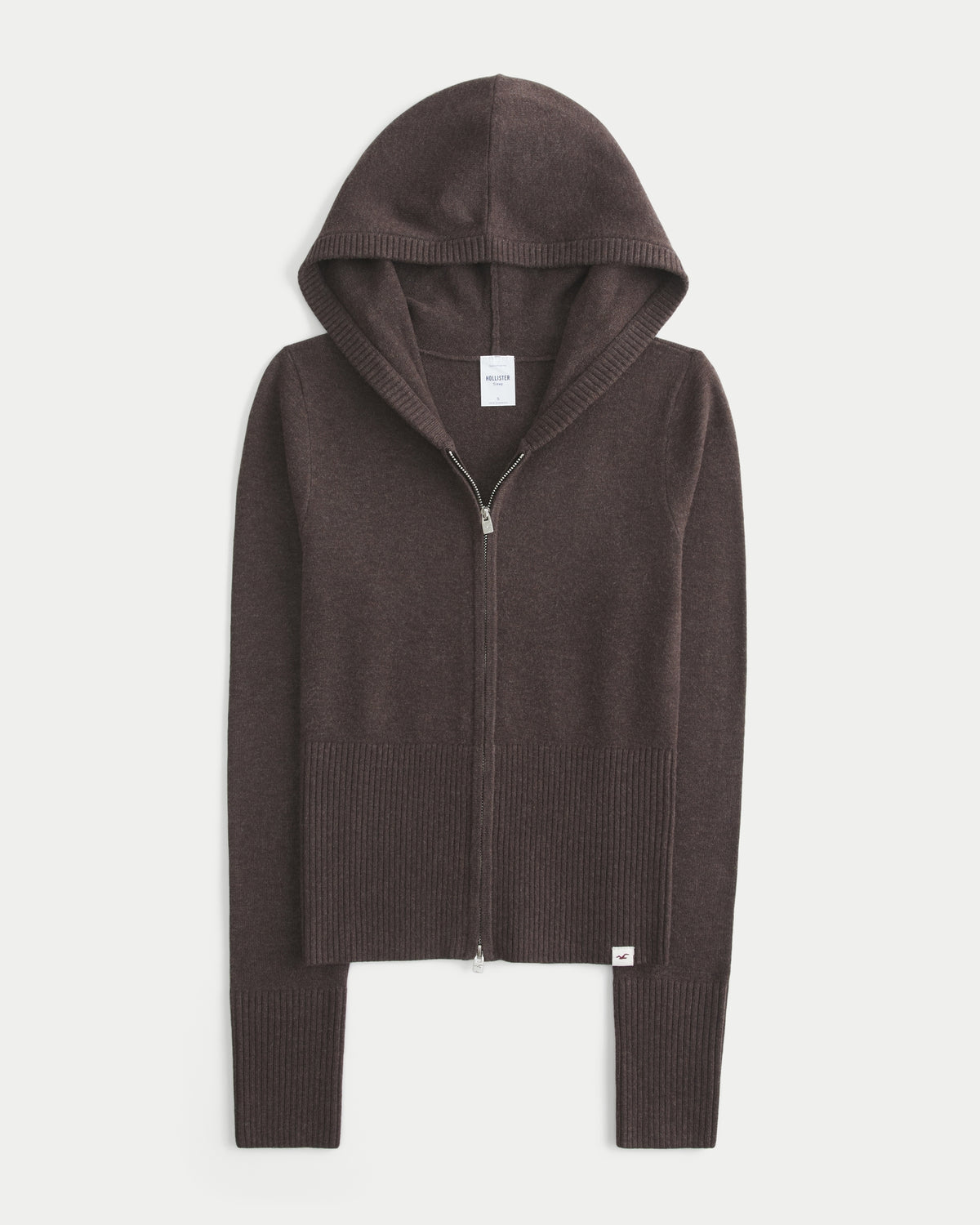 Hollister Sweater-Knit Zip-Up Hoodie