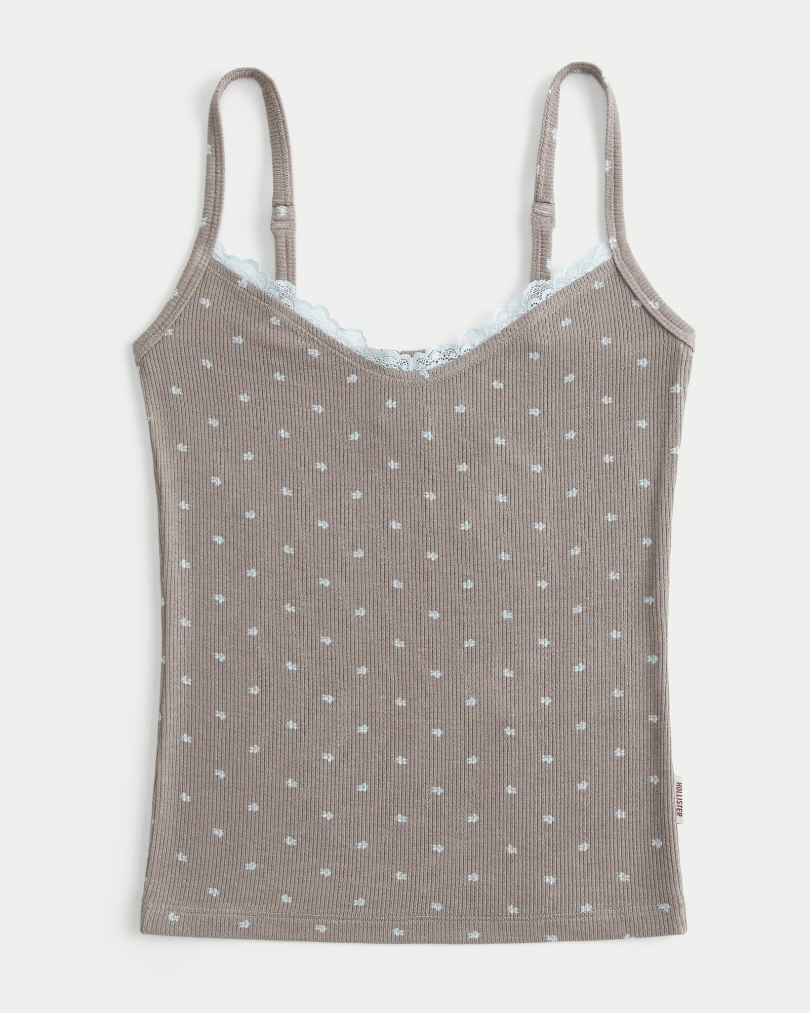 Hollister Rib Lace Trim Cami