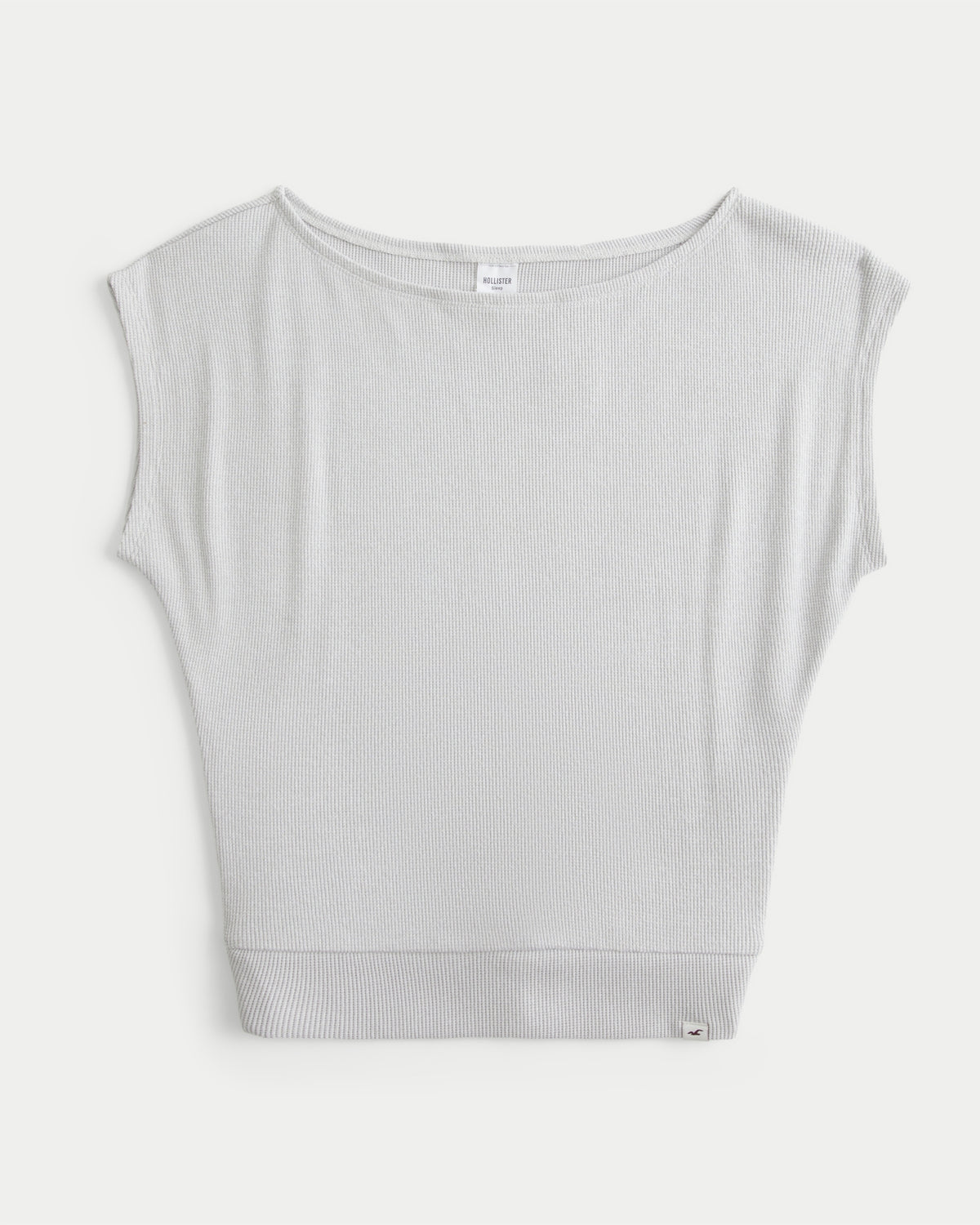 Hollister Cozy Waffle Banded Off-the-Shoulder Top