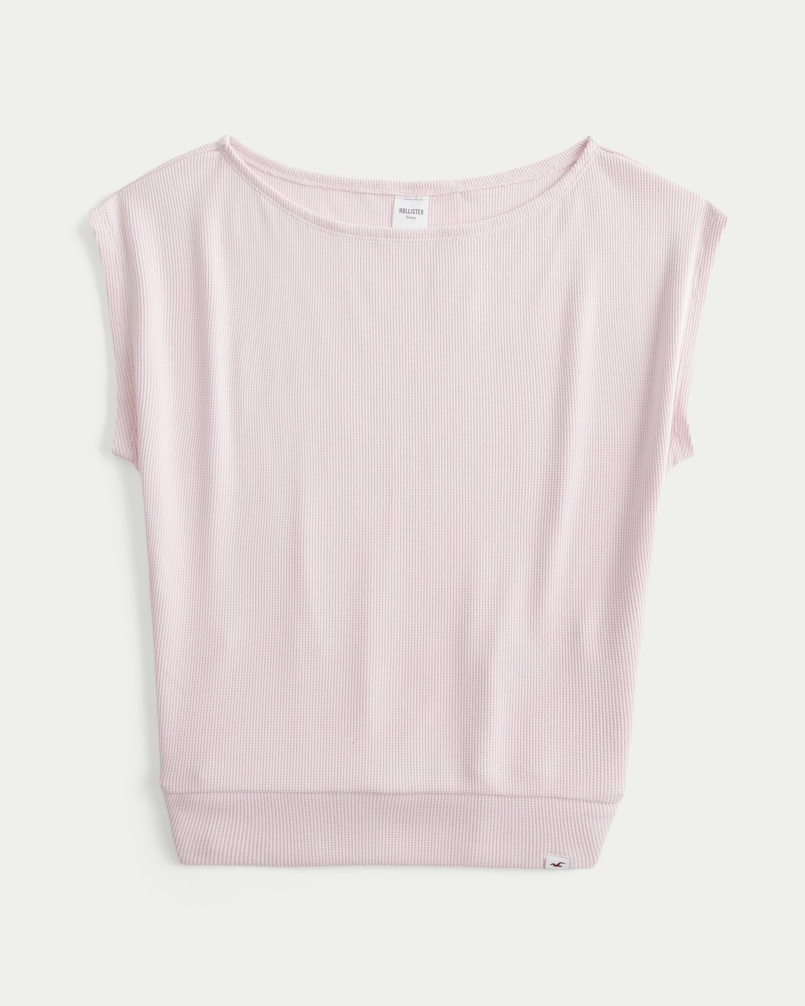 Hollister Cozy Waffle Banded Off-the-Shoulder Top