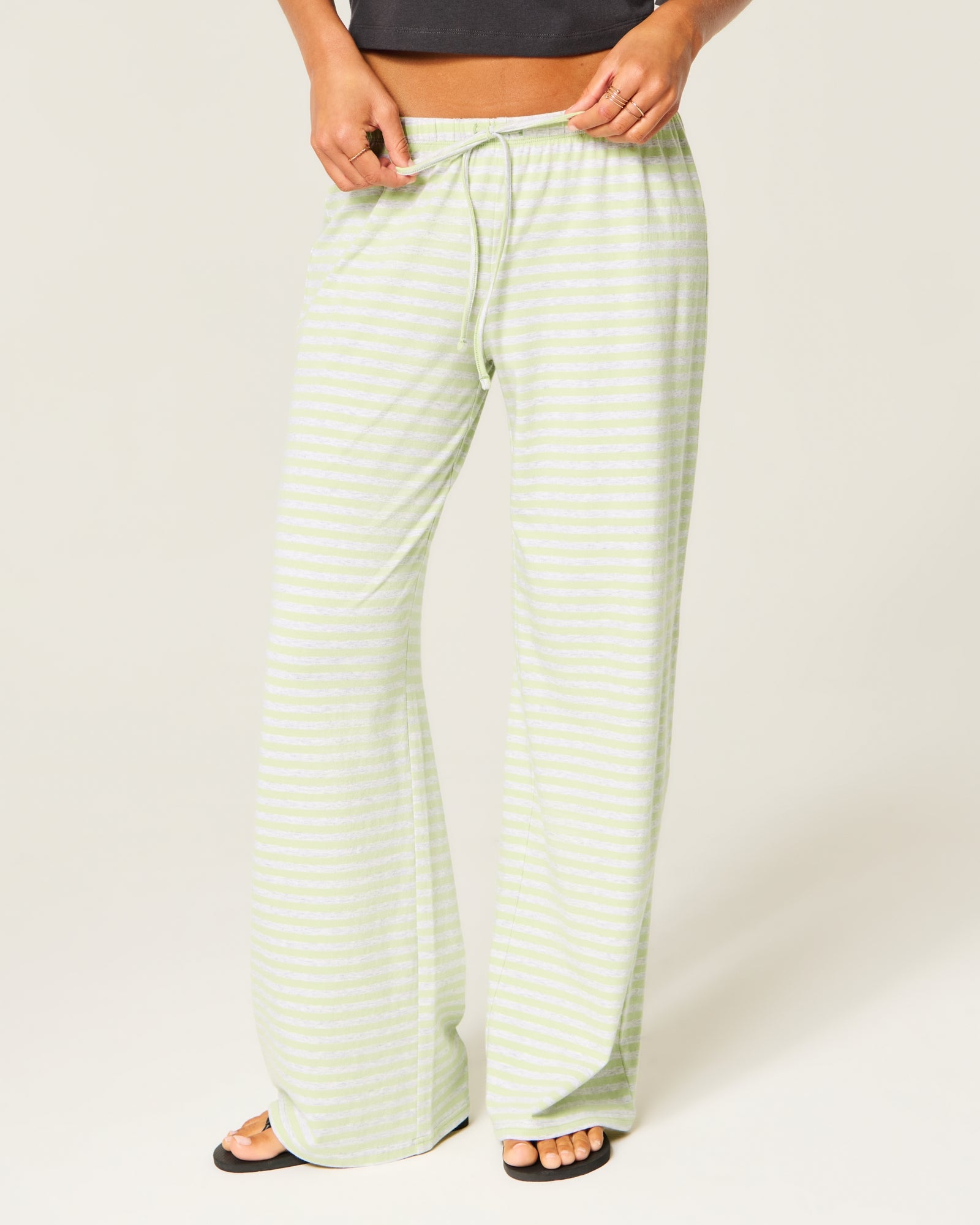 Hollister Knit Pull-On Wide-Leg Pants