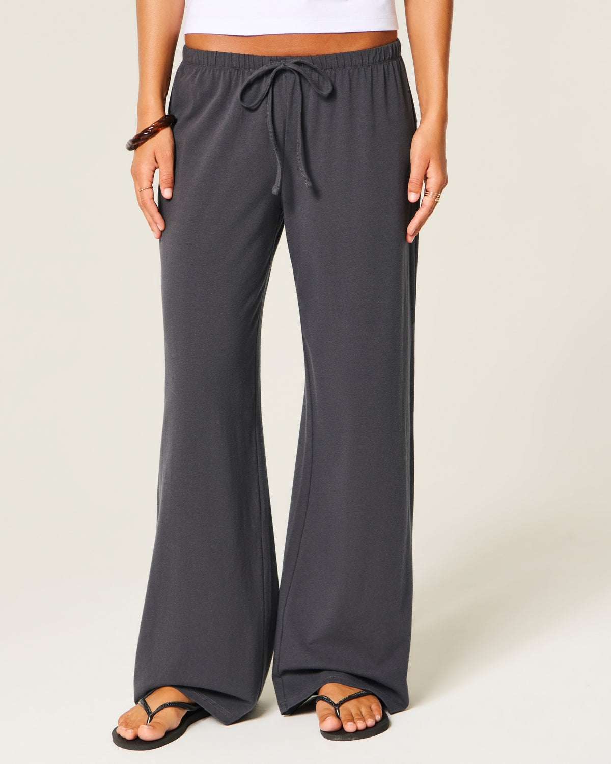 Hollister Knit Pull-On Wide-Leg Pants