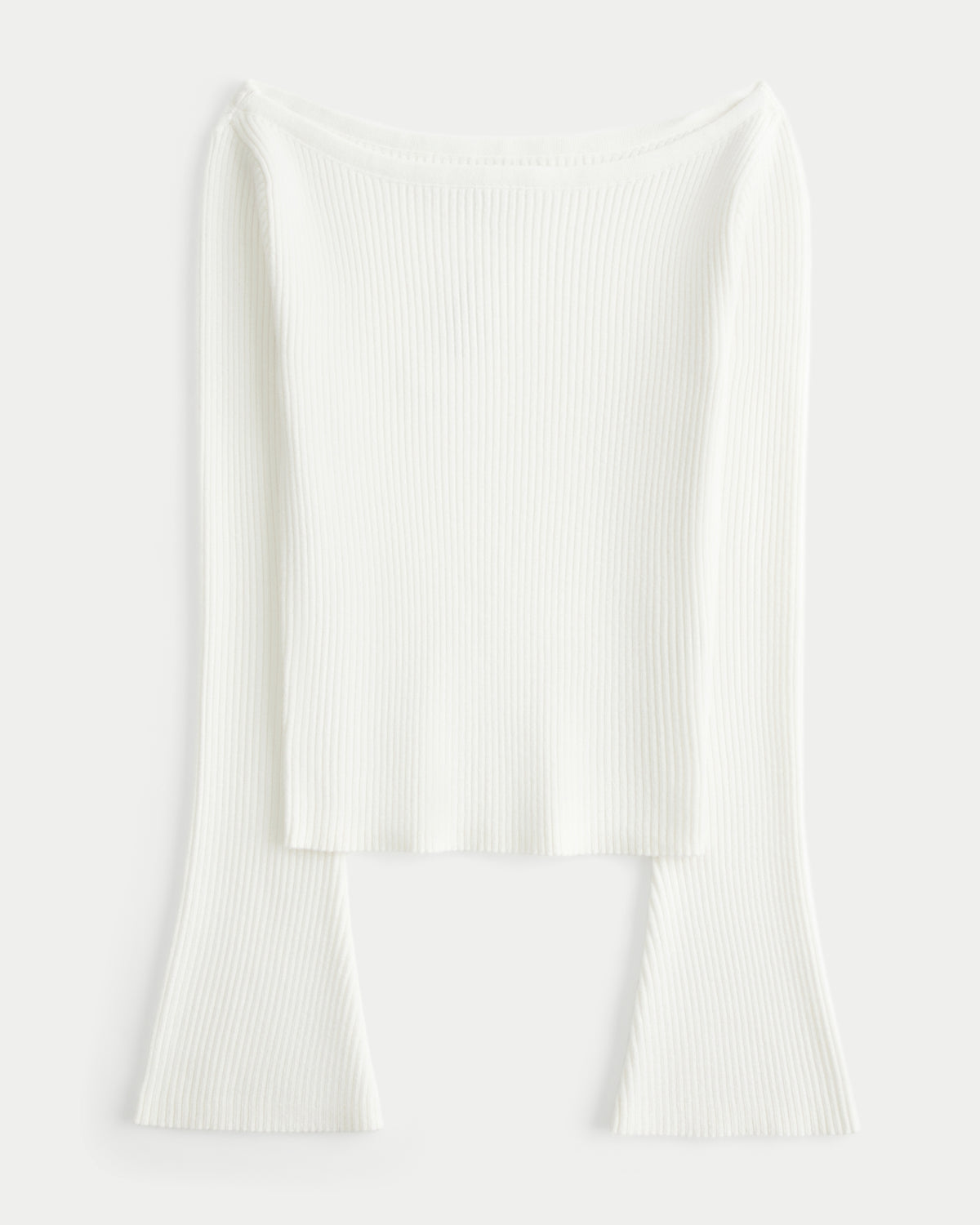 Hollister Slash-Neck Bell Sleeve Sweater