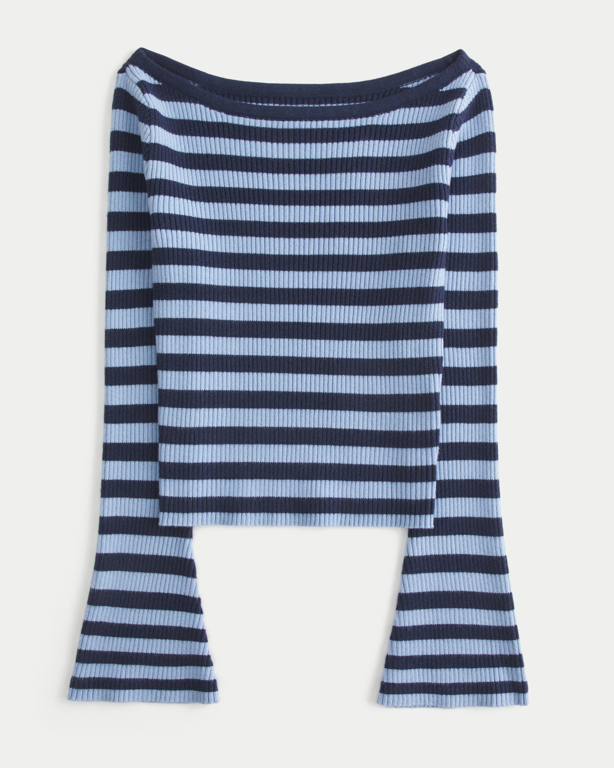 Hollister Slash-Neck Bell Sleeve Sweater