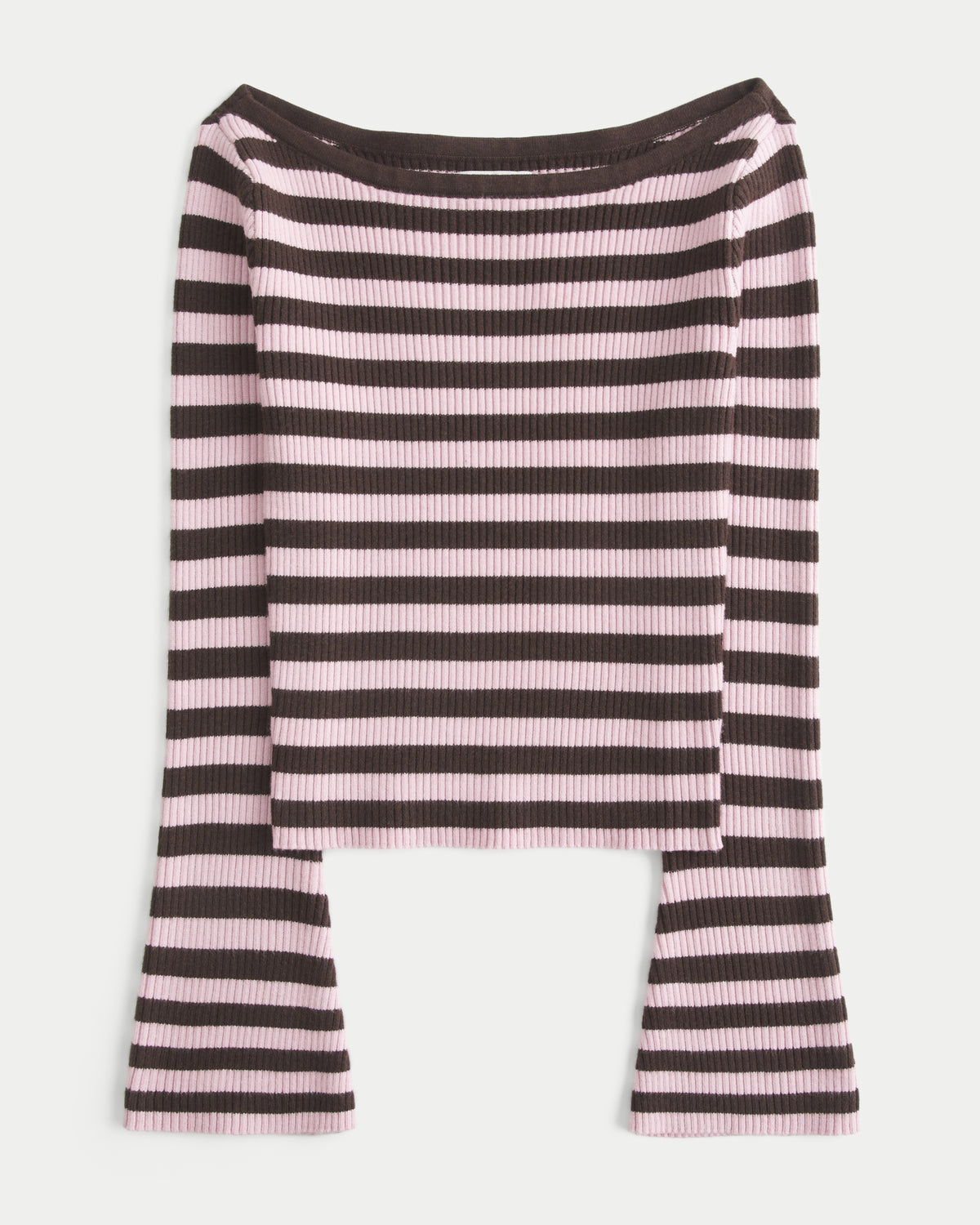 Hollister Slash-Neck Bell Sleeve Sweater