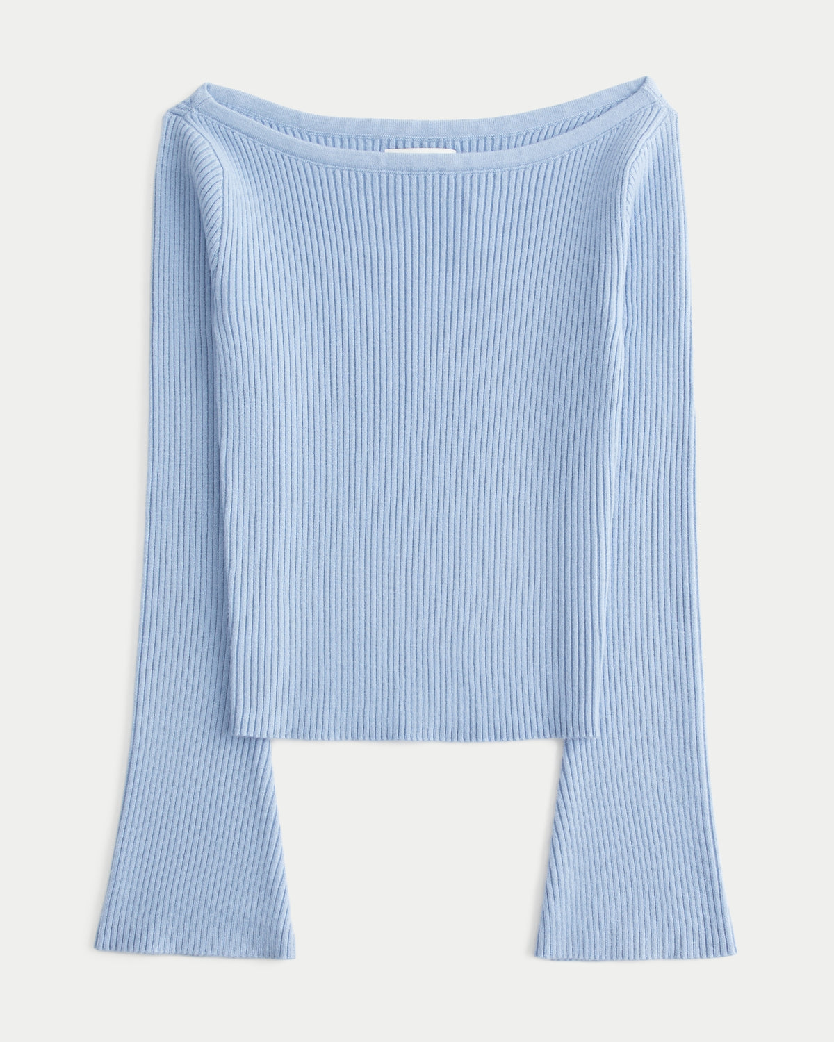 Hollister Slash-Neck Bell Sleeve Sweater