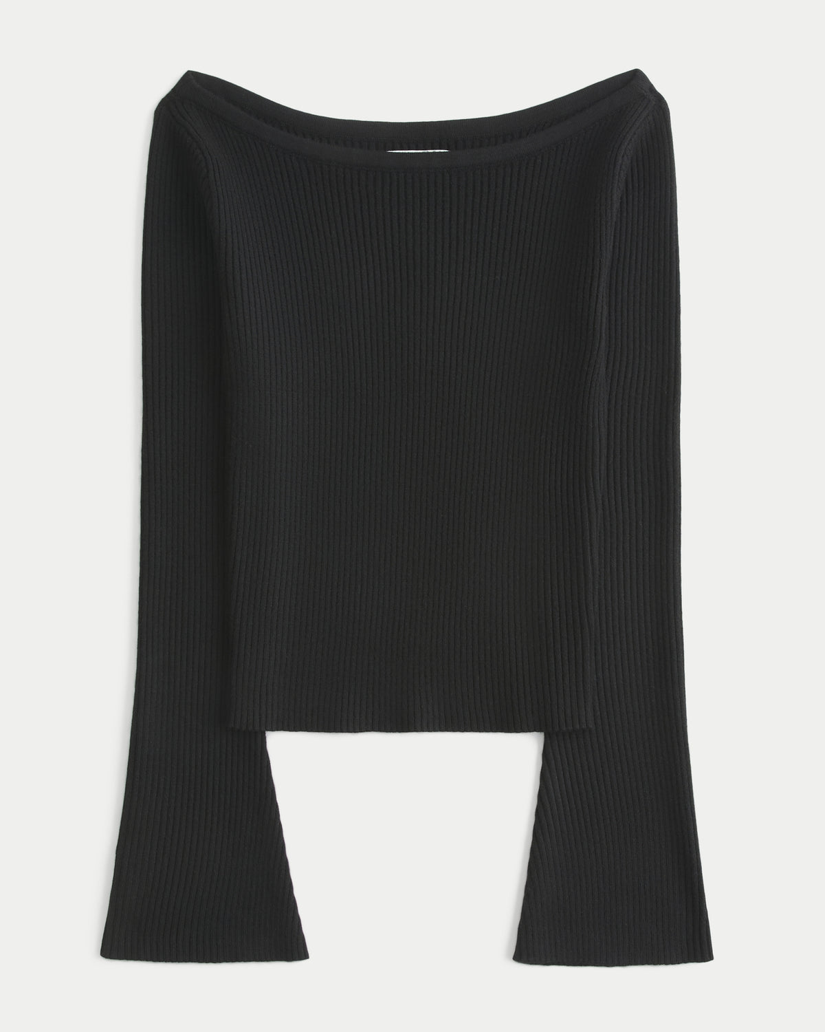 Hollister Slash-Neck Bell Sleeve Sweater