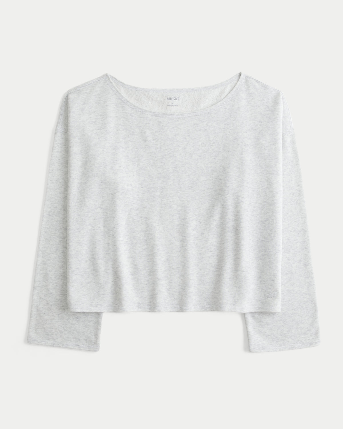 Hollister Easy Off-the-Shoulder Leopard Print Terry Sweatshirt