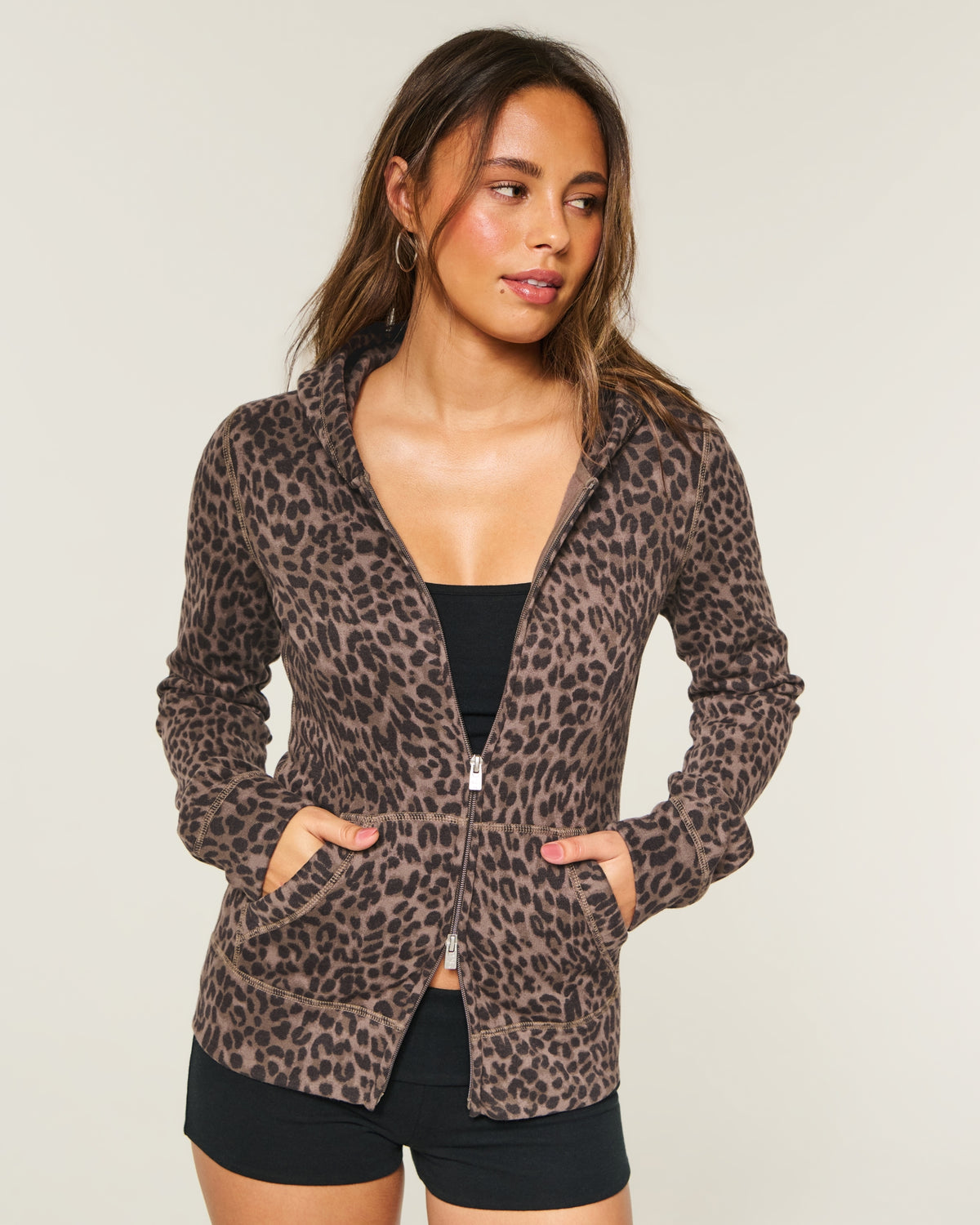 Hollister Hollister Feel Good Slim Zip-Up Hoodie
