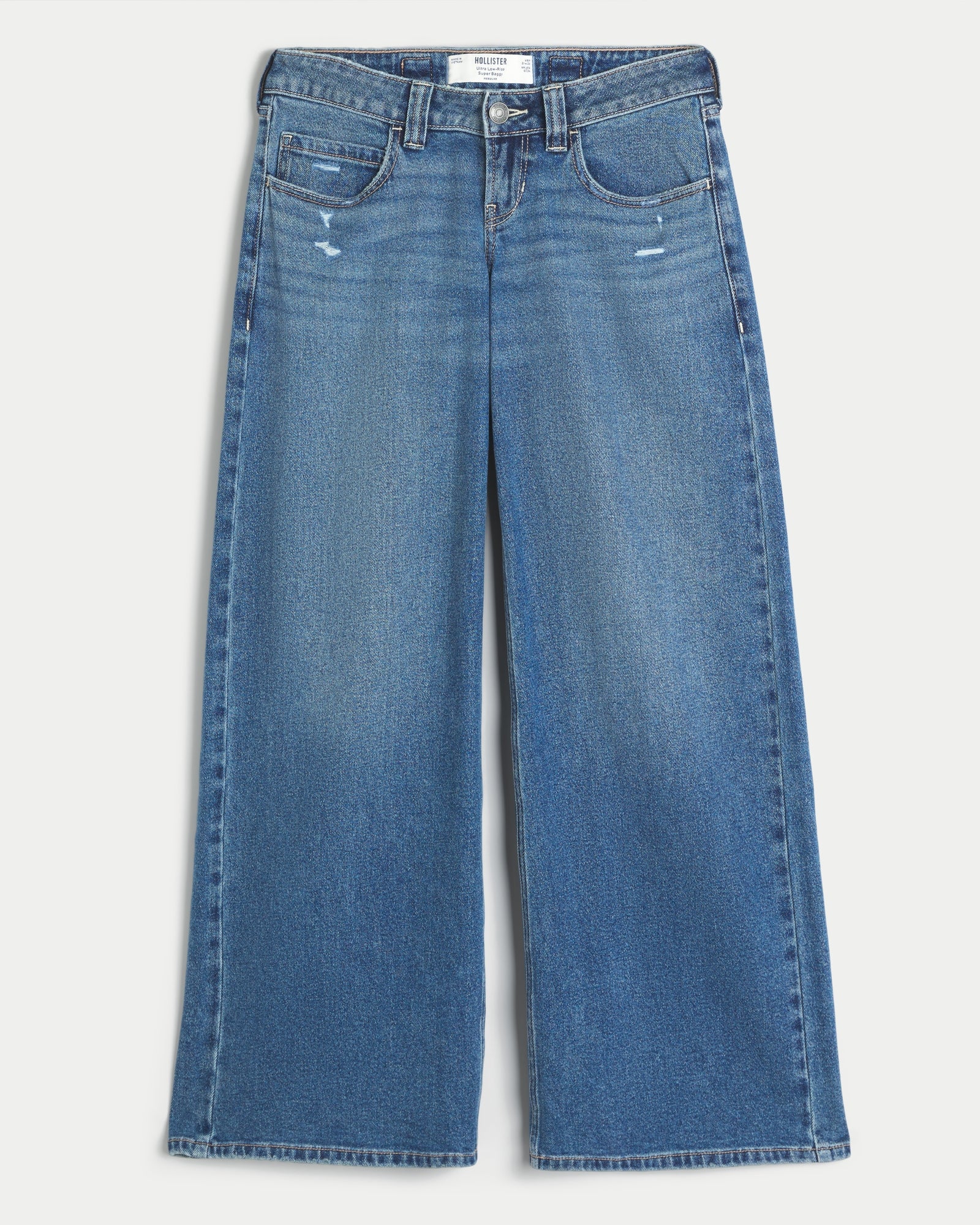 Hollister Hollister Andi Adjustable Waist Ultra Low-Rise Super Baggy Jeans