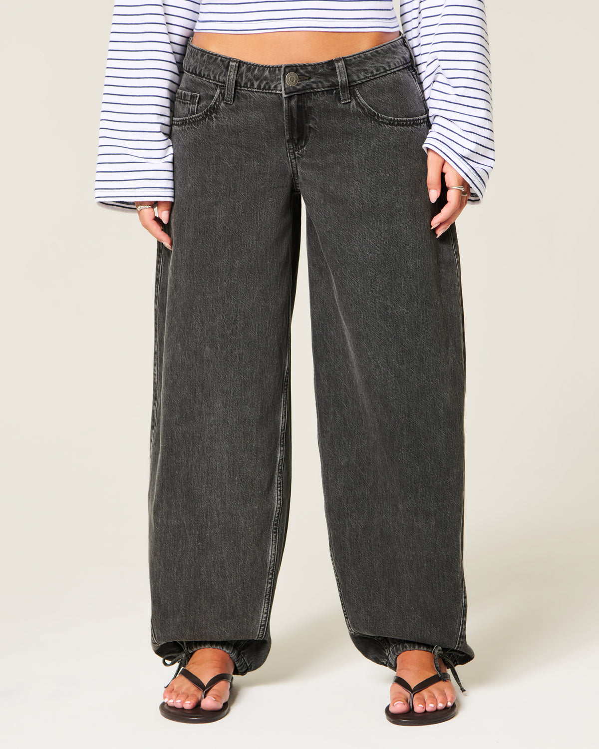 Hollister Ultra Low-Rise Balloon Jeans