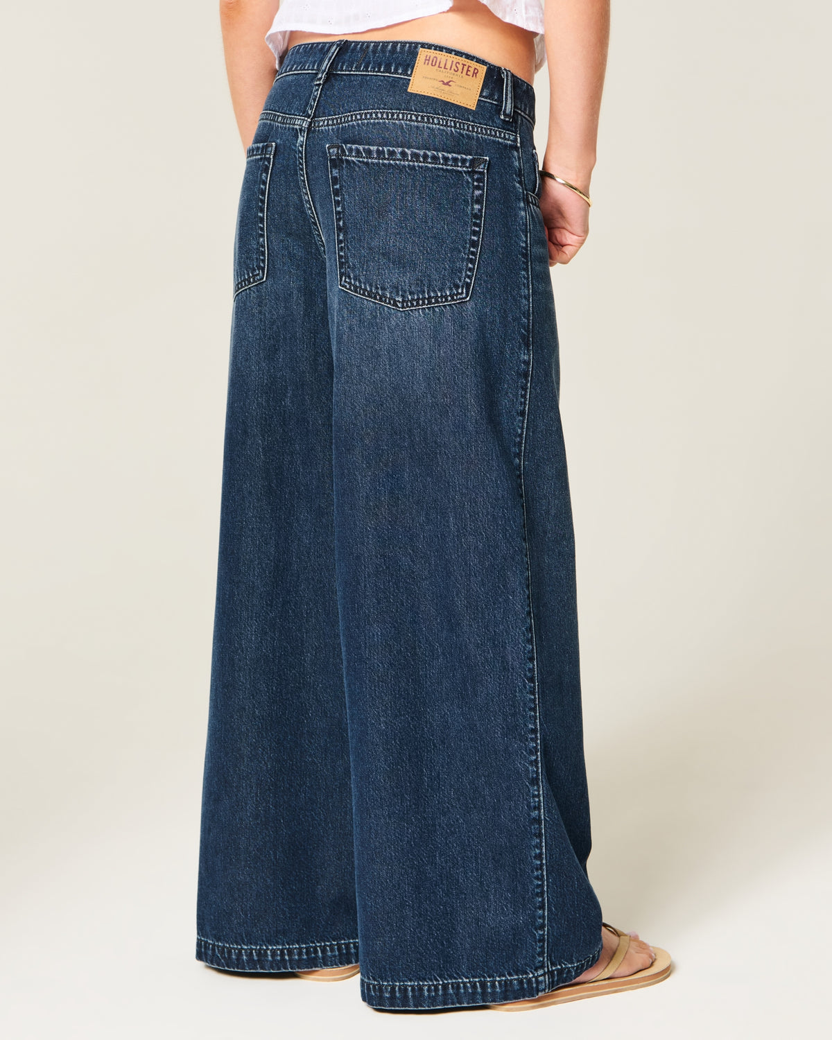 Hollister Ultra Low-Rise Drapey Beyond Baggy Jeans