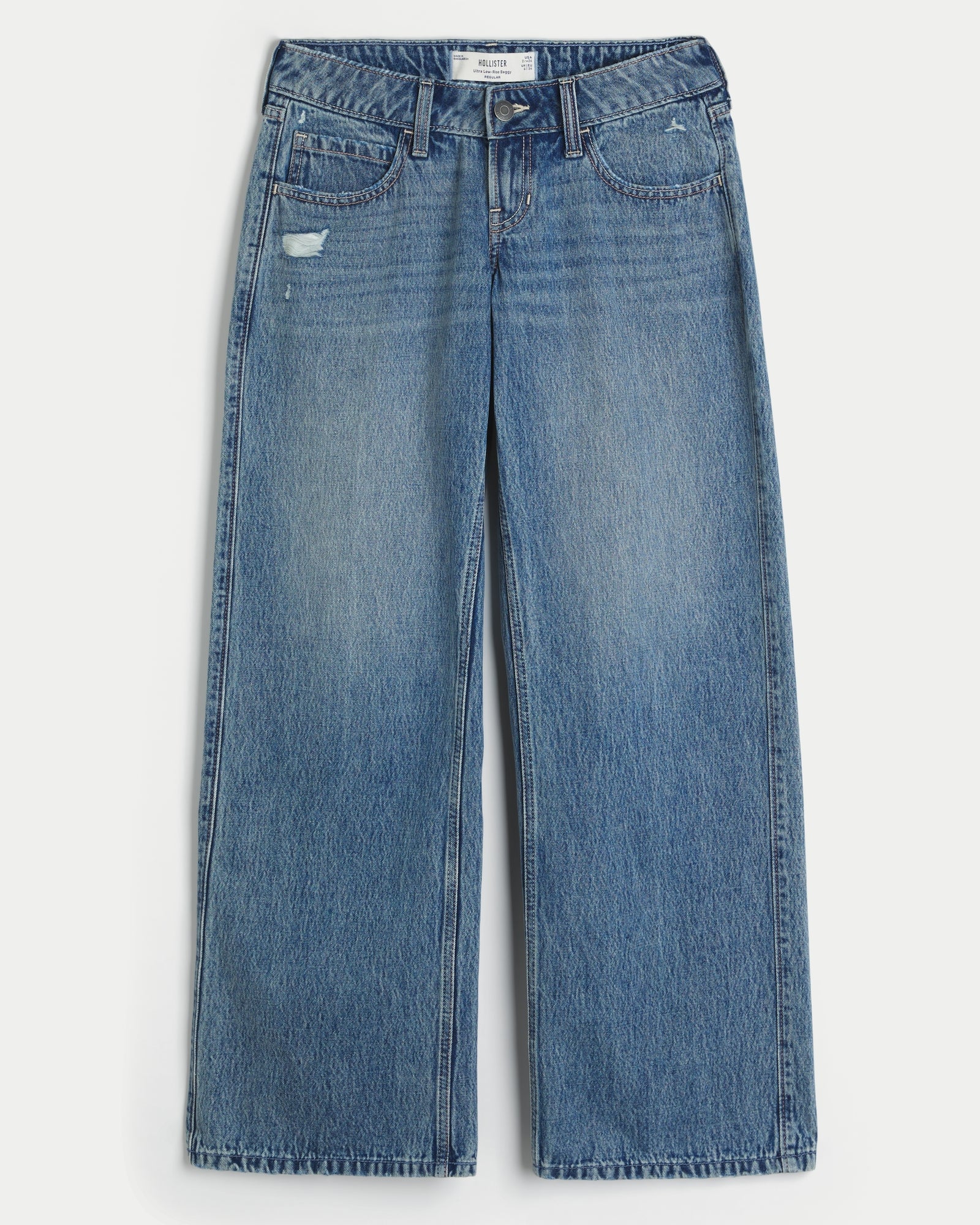 Hollister Ultra Low-Rise Baggy Jeans
