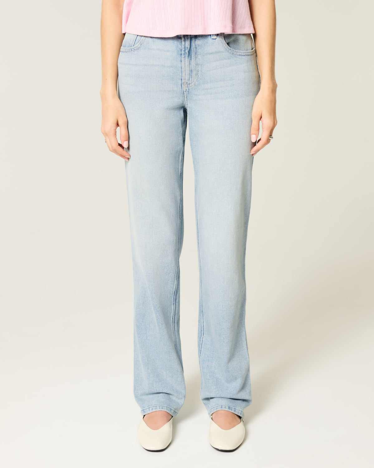 Hollister High-Rise Straight Jeans