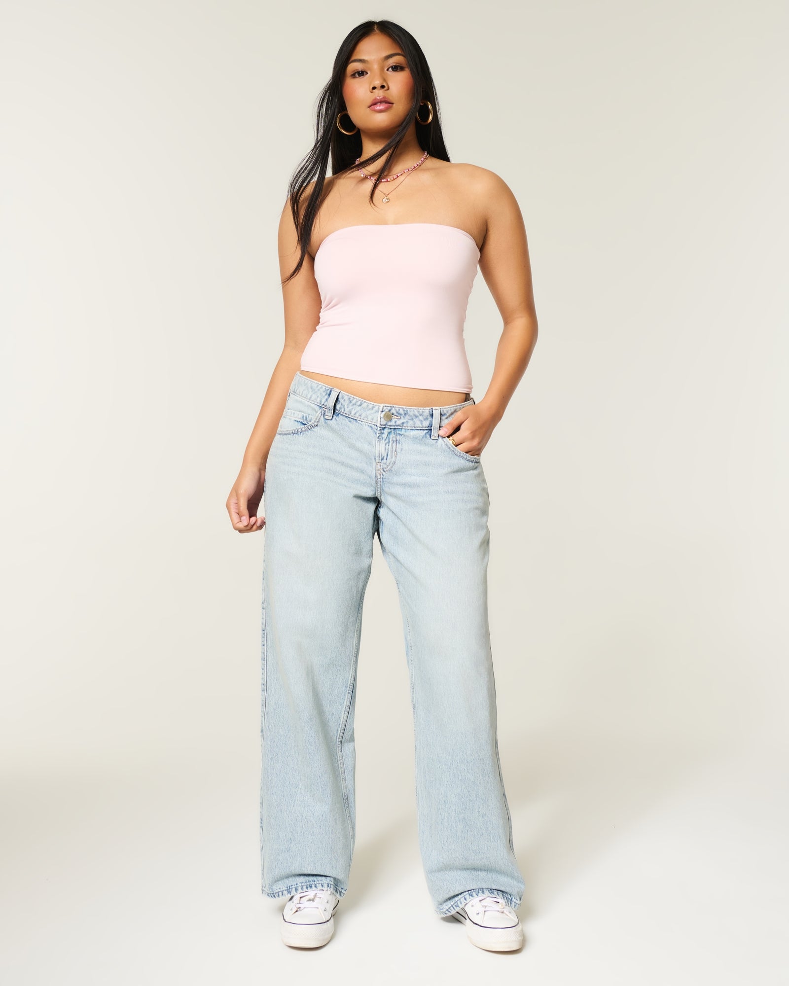 Hollister Ultra Low-Rise Baggy Jeans
