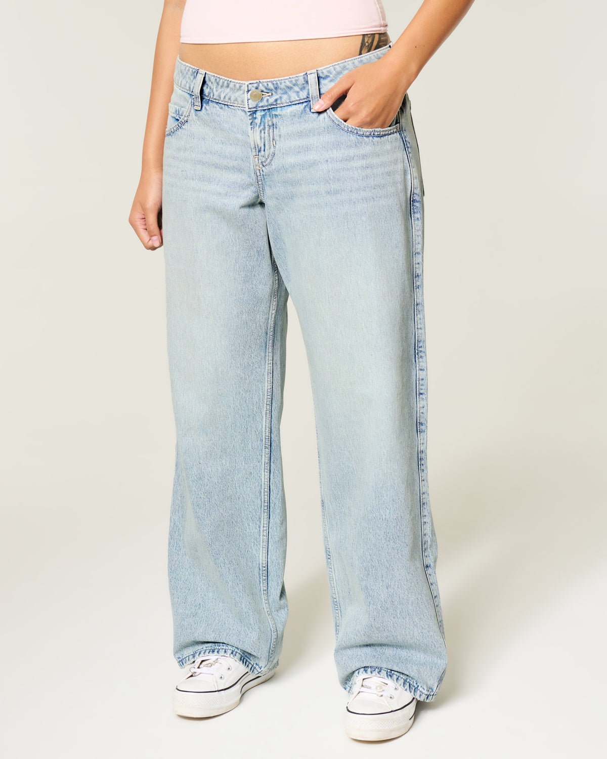 Hollister Ultra Low-Rise Baggy Jeans