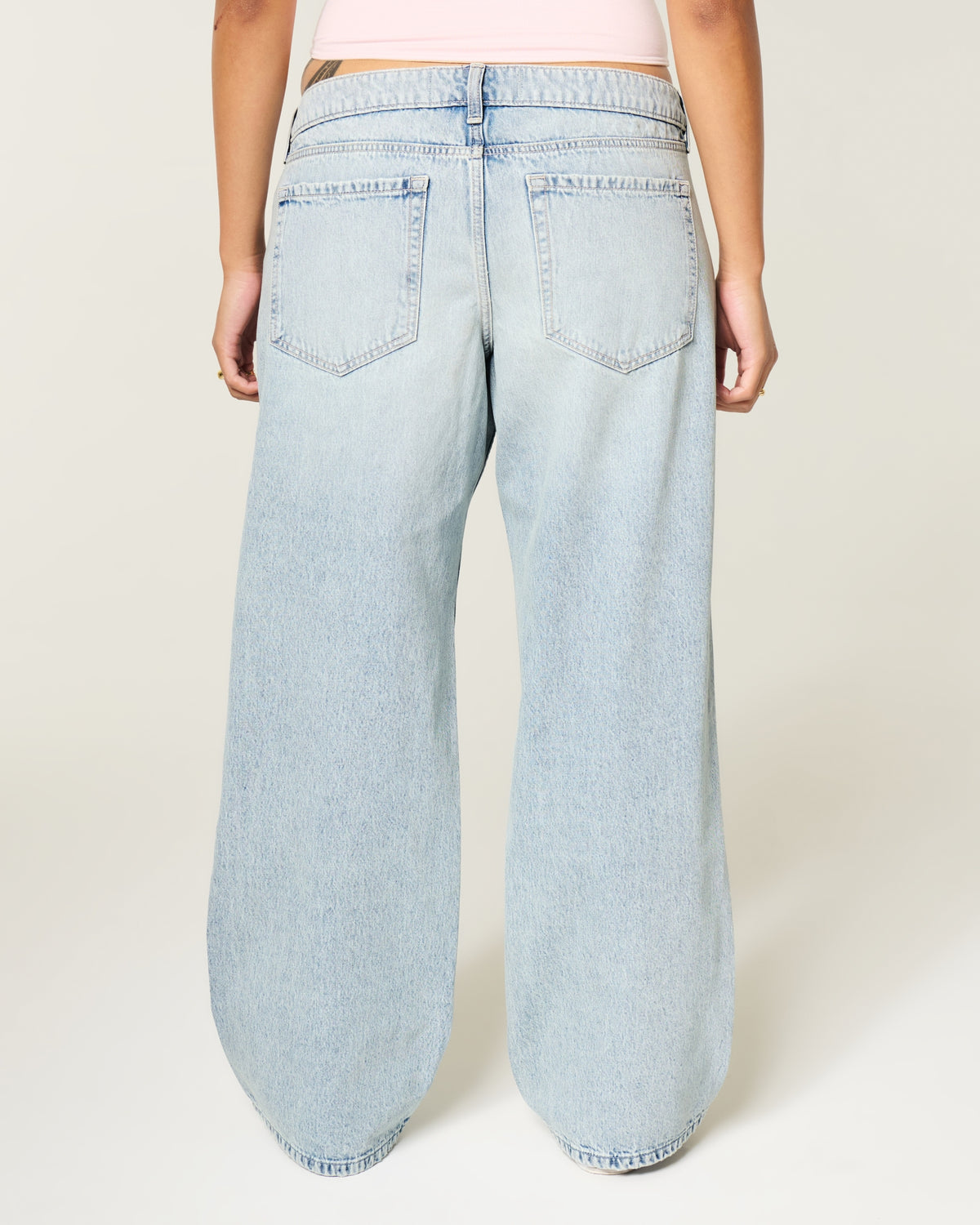 Hollister Ultra Low-Rise Baggy Jeans