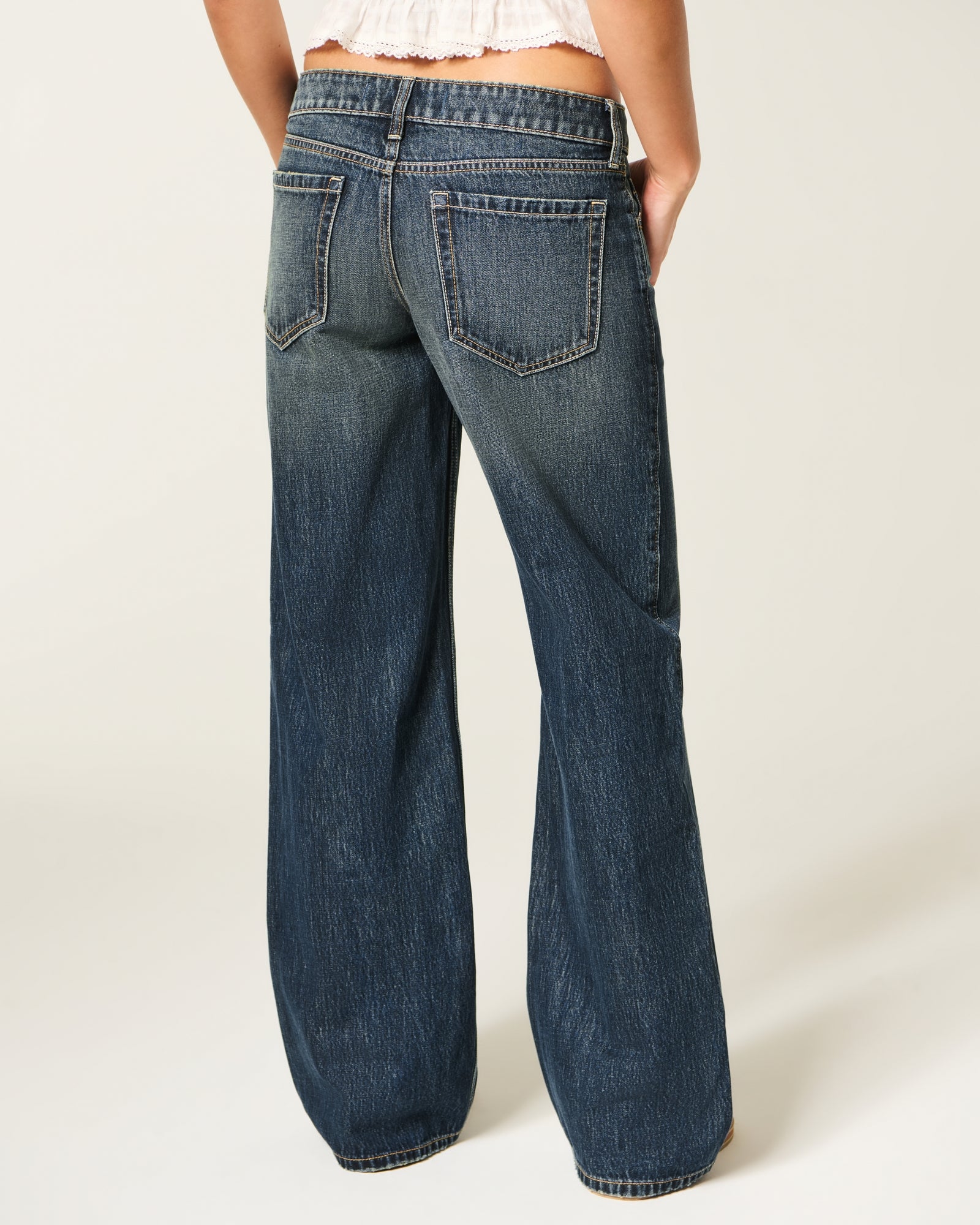 Hollister Ultra Low-Rise Baggy Jeans