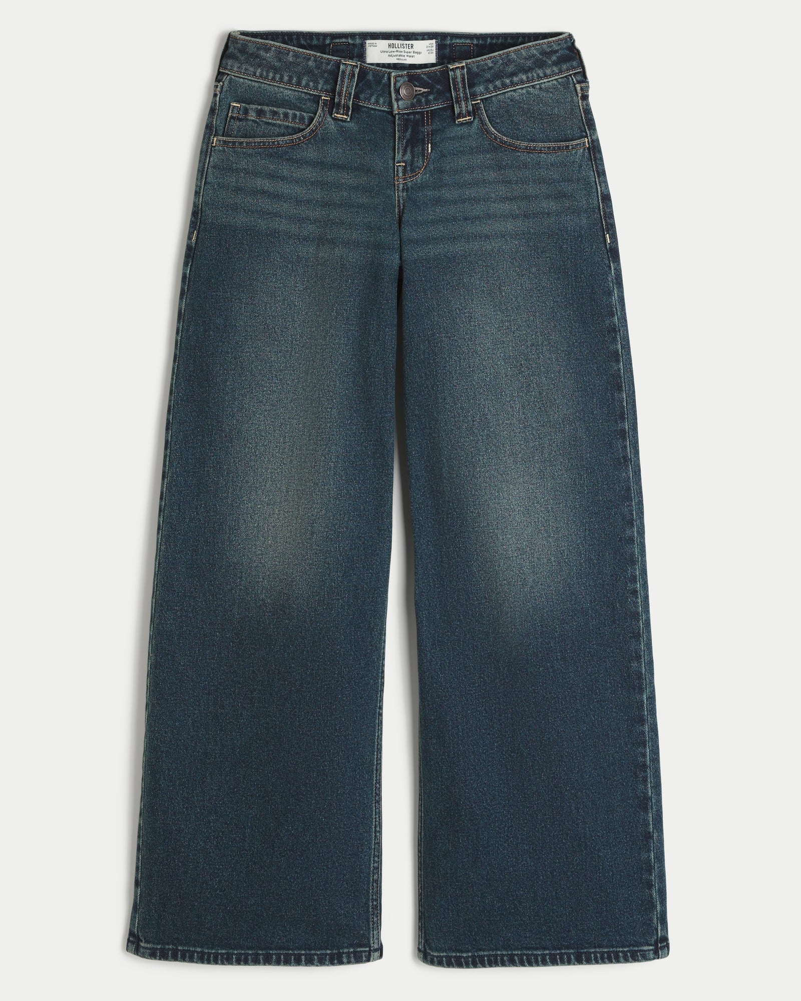 Hollister Hollister Andi Adjustable Waist Ultra Low-Rise Super Baggy Jeans